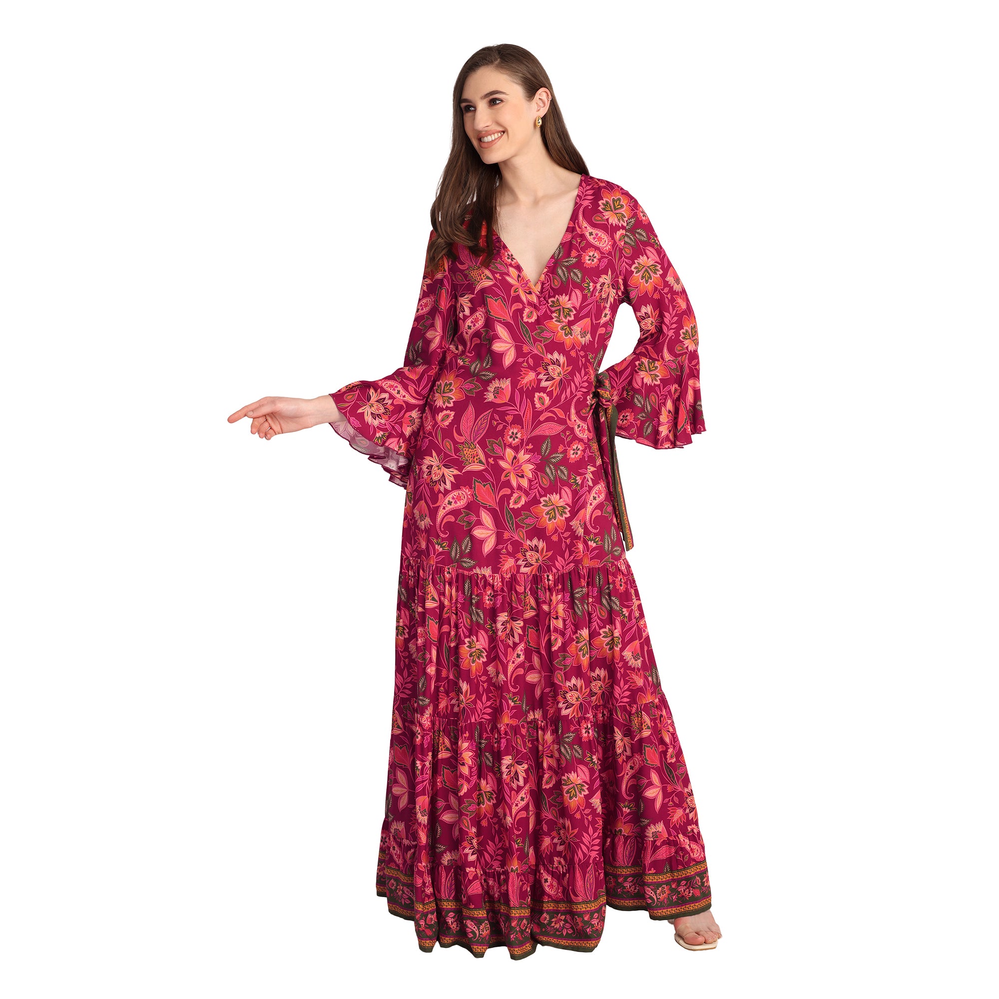 Scarlet Jardin Wrap Dress