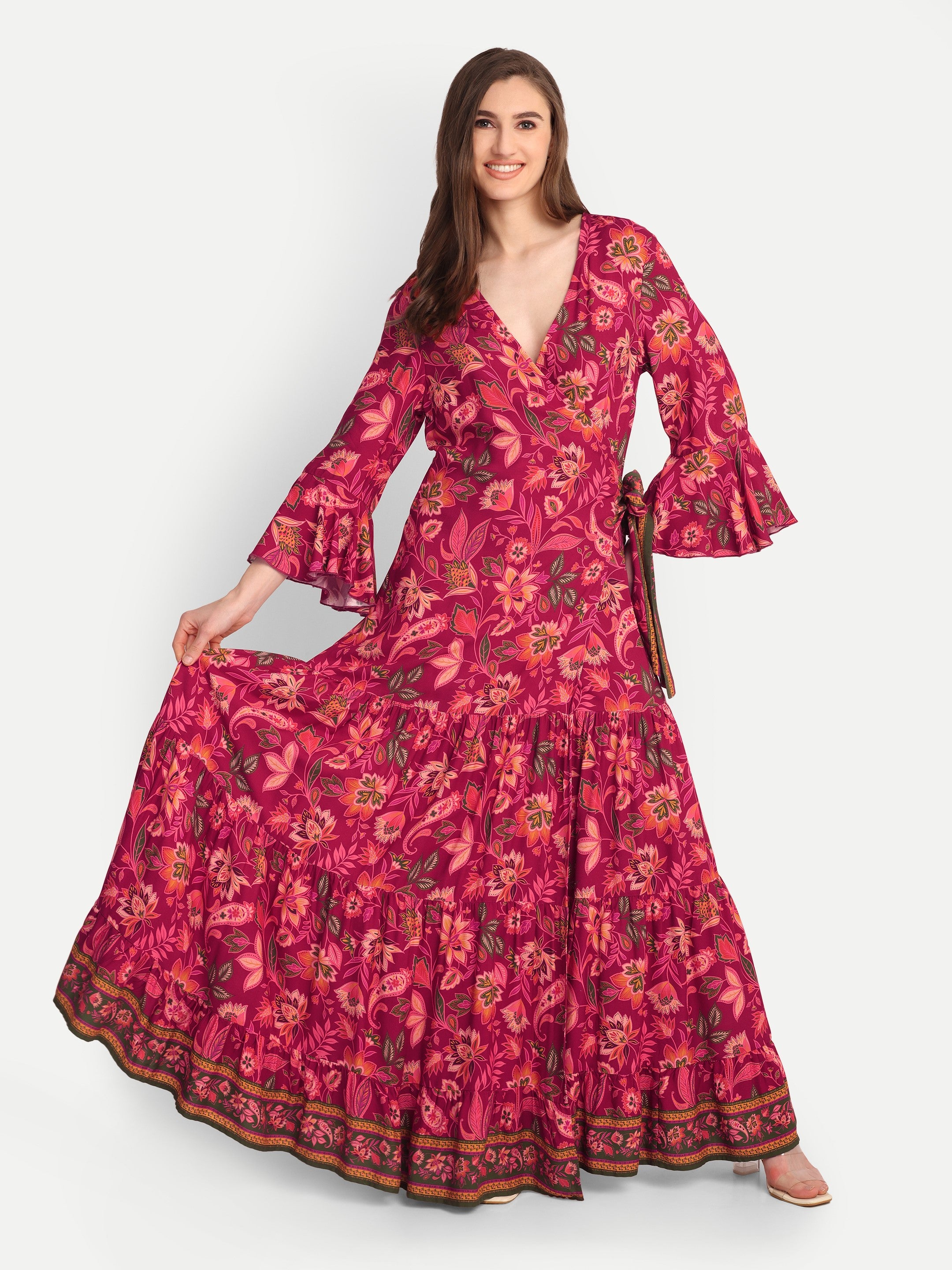 Scarlet Jardin Wrap Dress