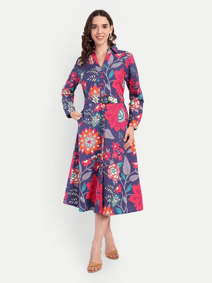 MIDNIGHT BLOOM DRESS