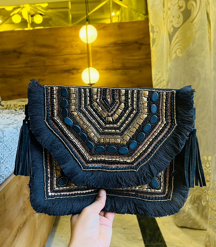 Handmade Boho Bag - Black