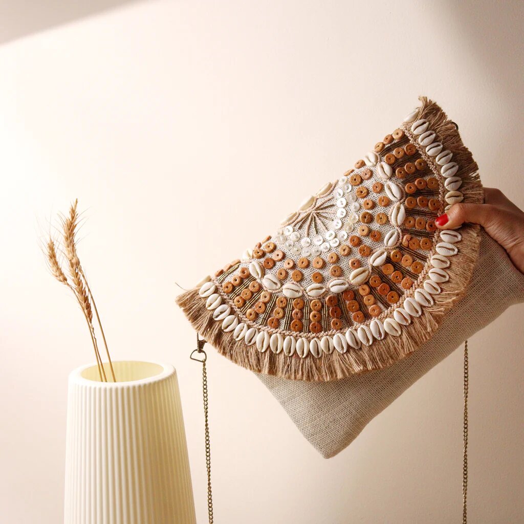 Santorini Pink Clutch