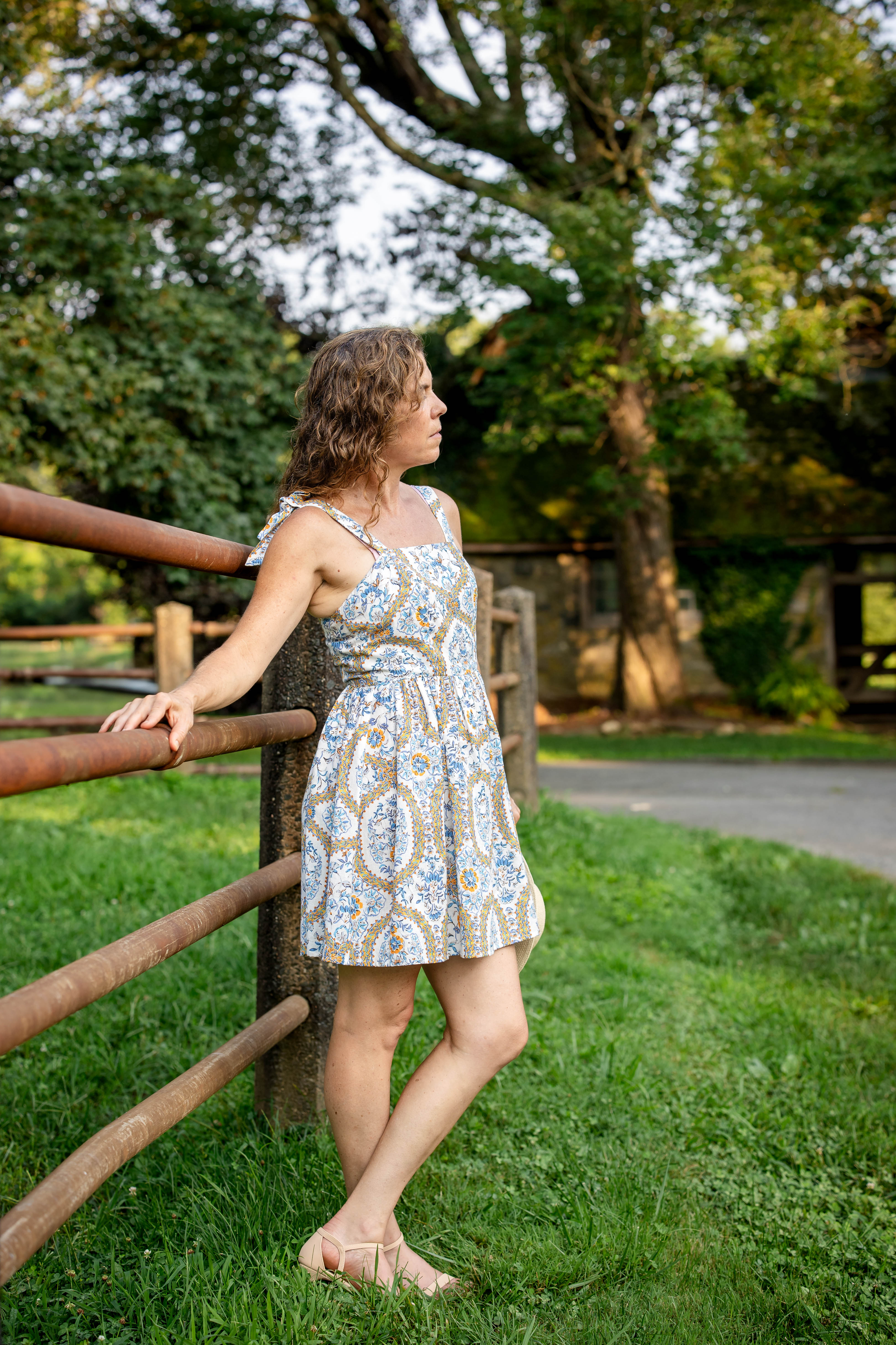 Tile Floral Dresss