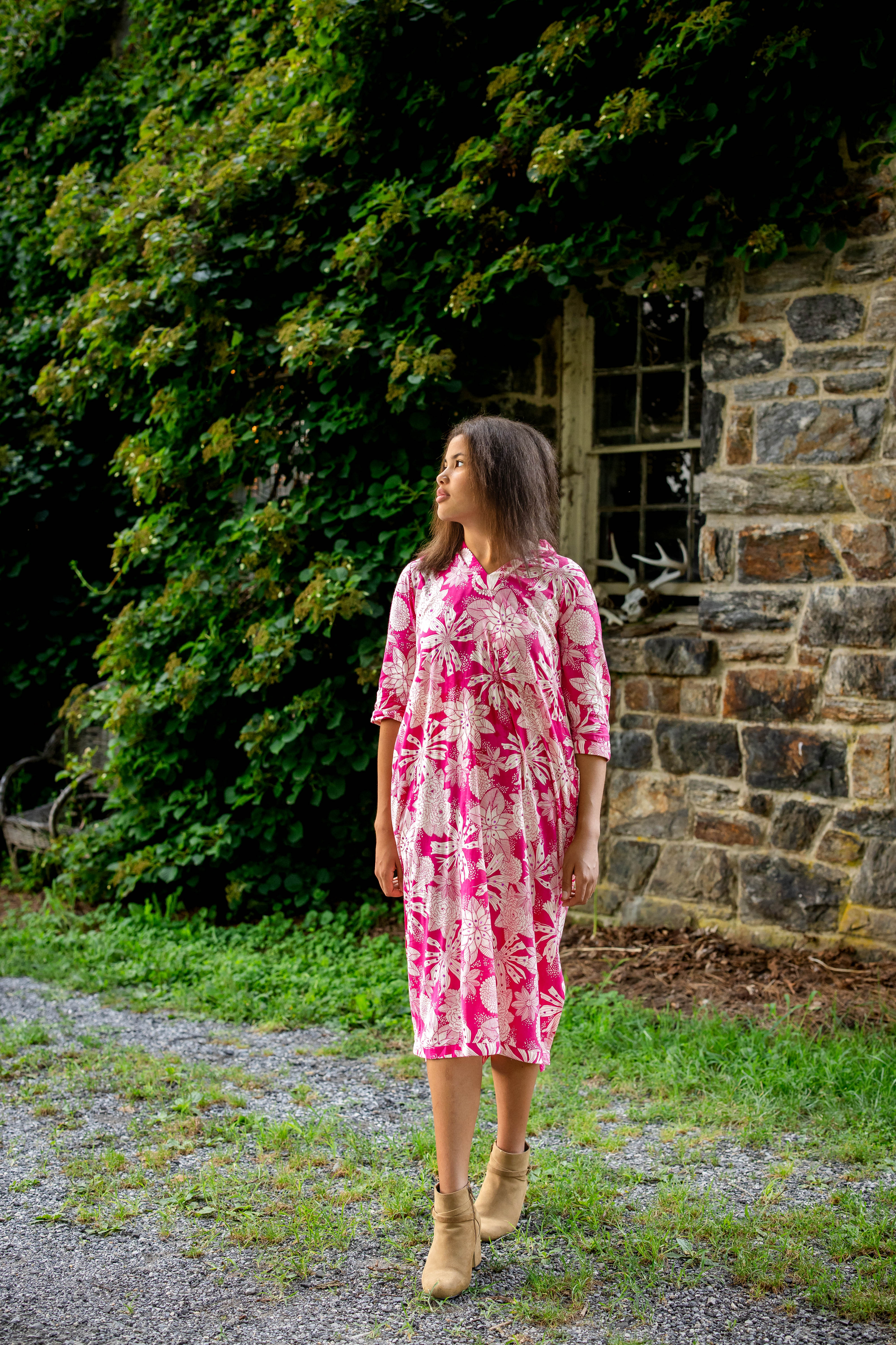 Pink Paradise Floral Dress (Copy)