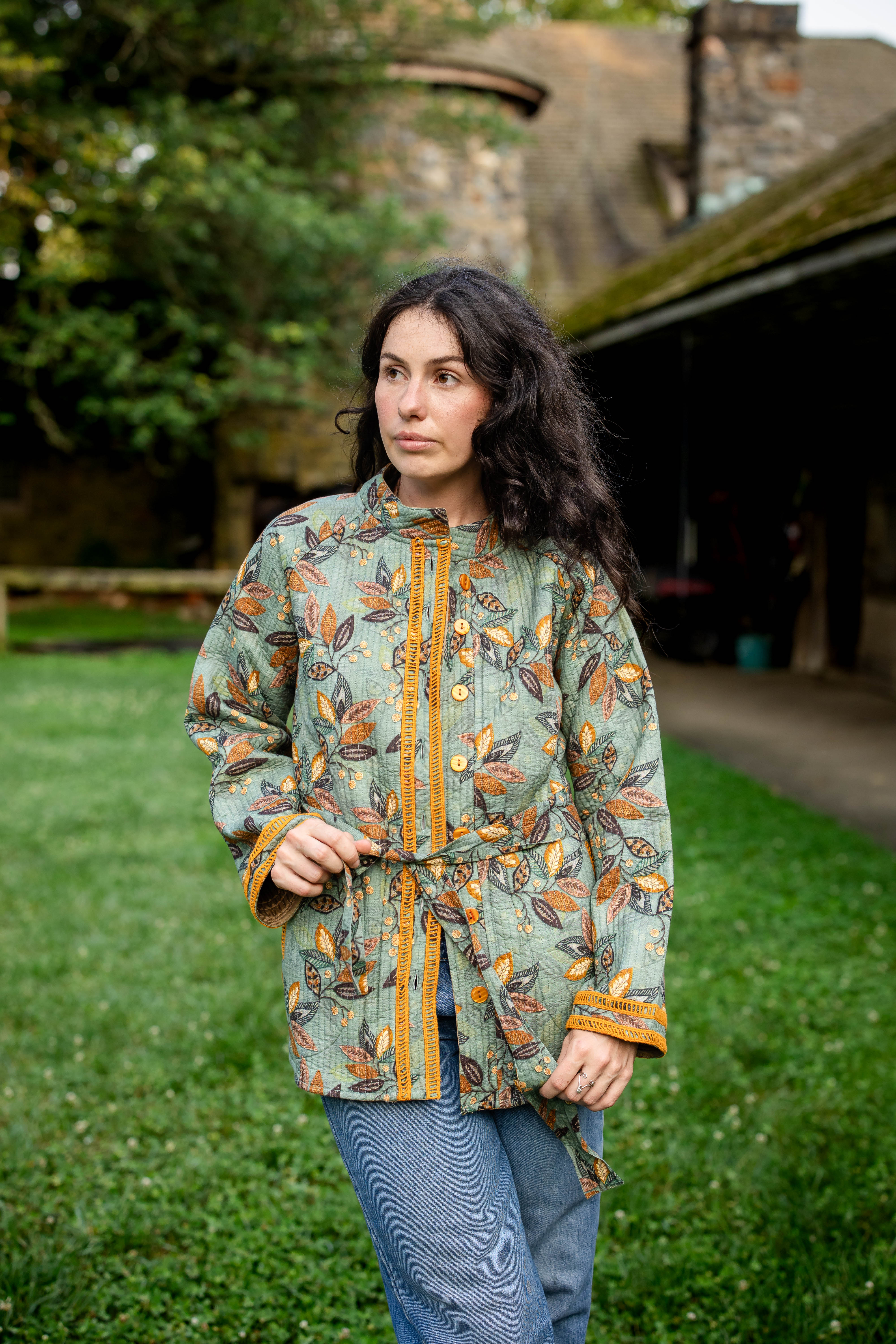 Autumn Leaf Quilted Jacket – Sunskaara Wholesale