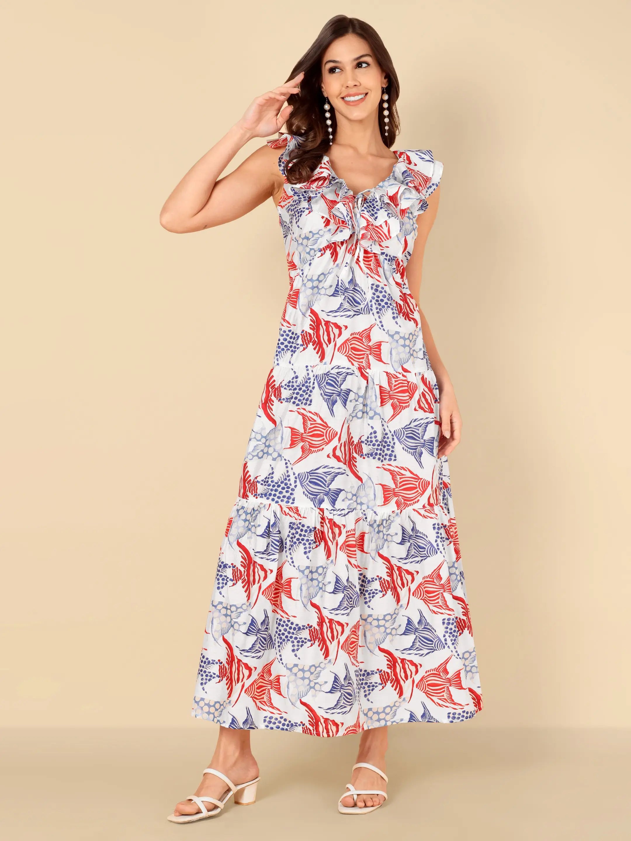 Coral Reef Maxi Dress