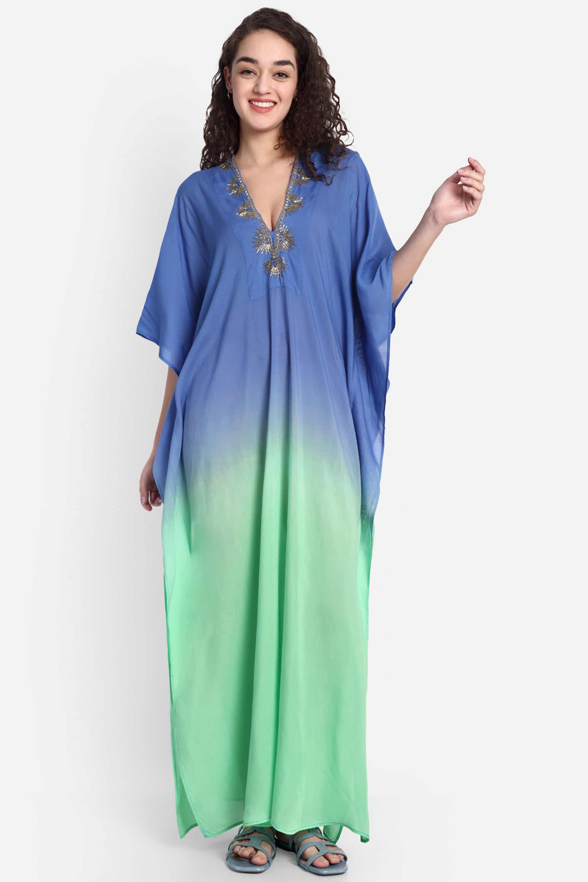 Ombre Coastline kaftan
