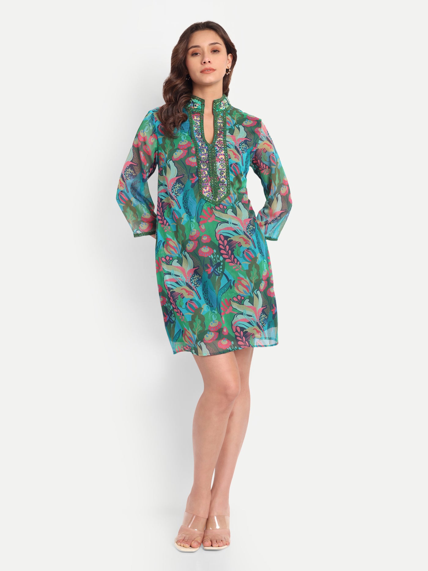 Emerald Garden Tunic Dress Sunskaara Wholesale Emerald Garden Tunic Dress Sunskaara Wholesale