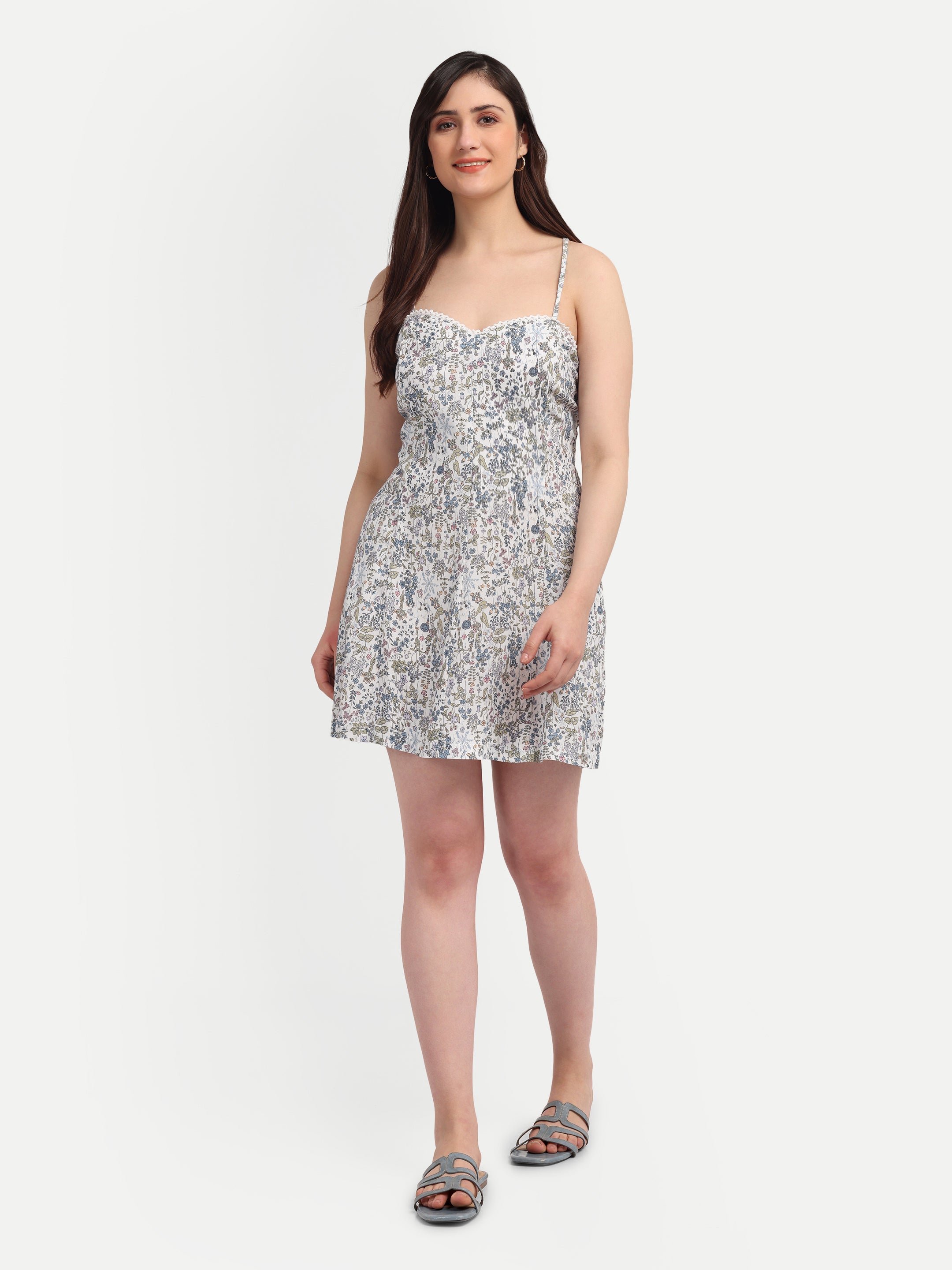 Blue Meadow Slip Dress