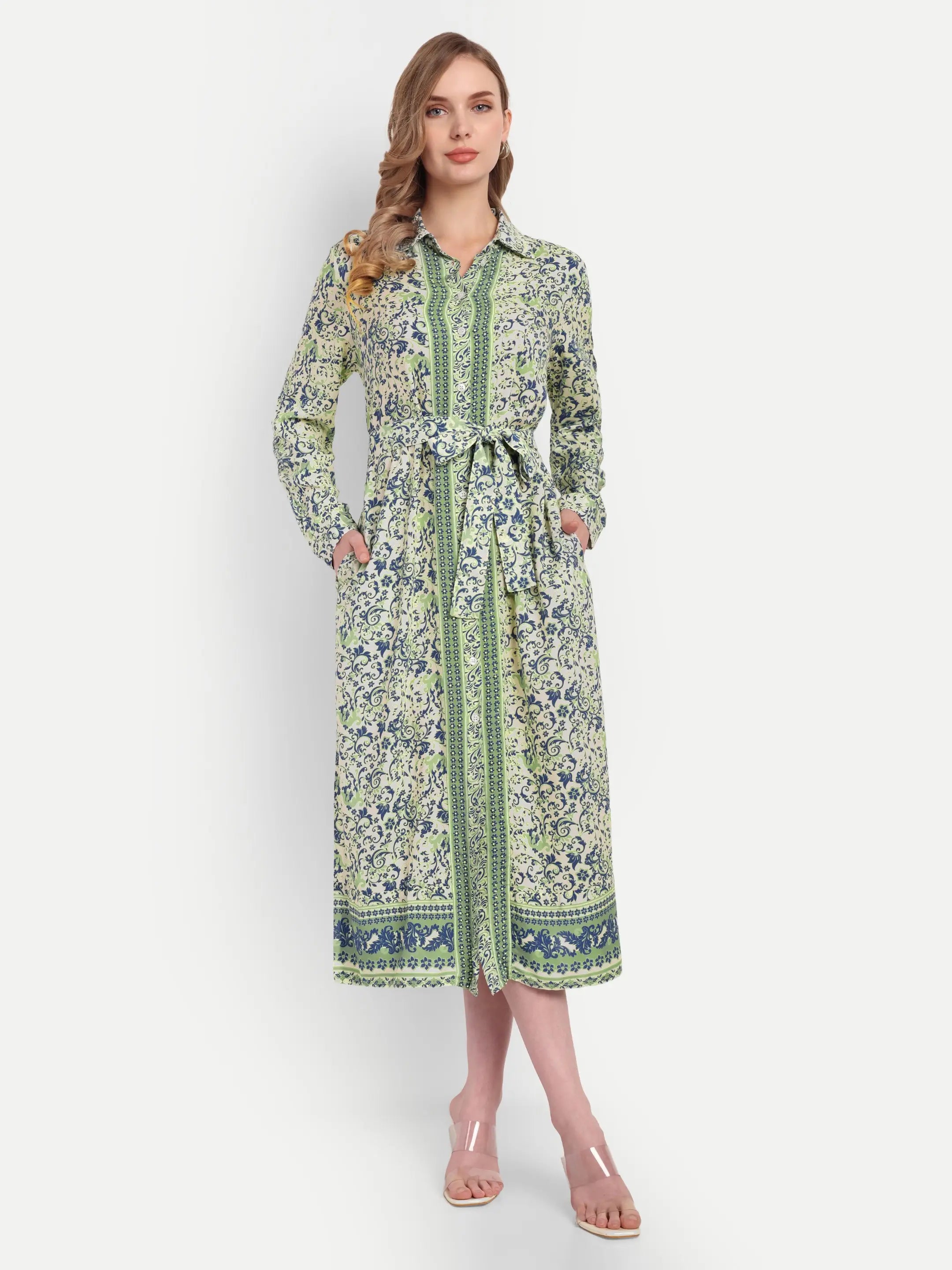 SAGU SHIRT DRESS with embroidery