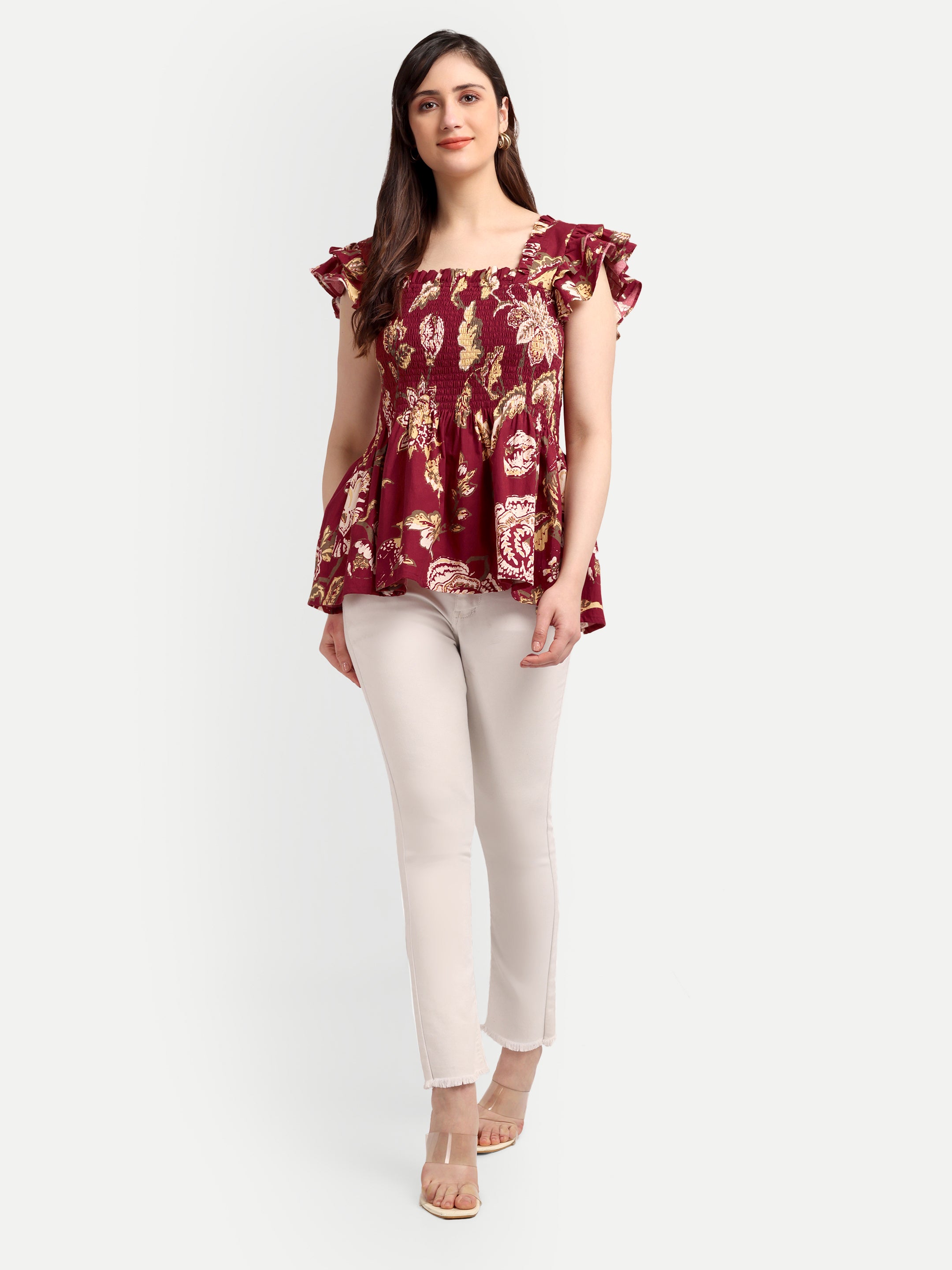Ruby Bloom Peplum Top