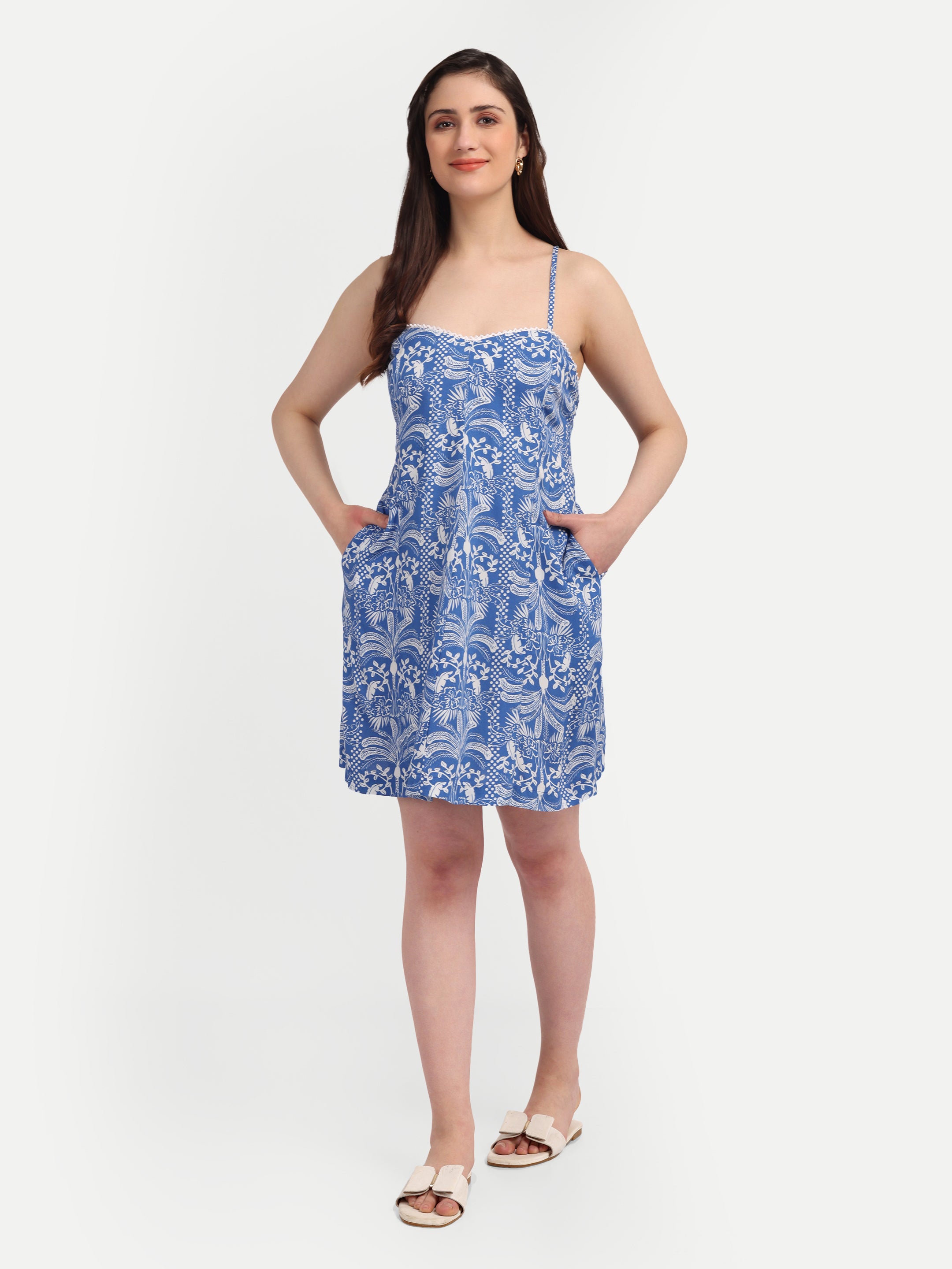Bluebird Garden Slip Dress