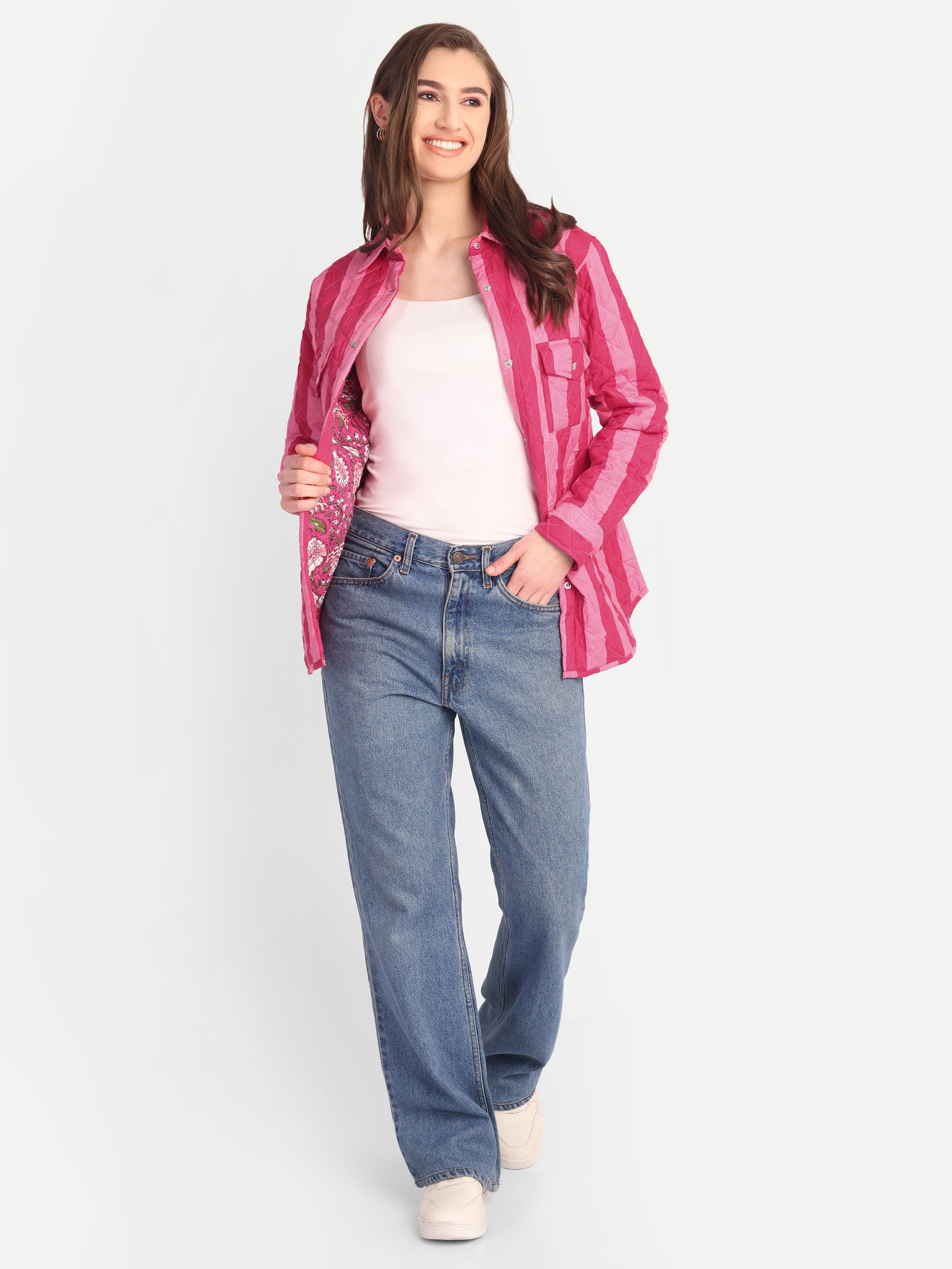 Marais Quilted Stripe Jacket