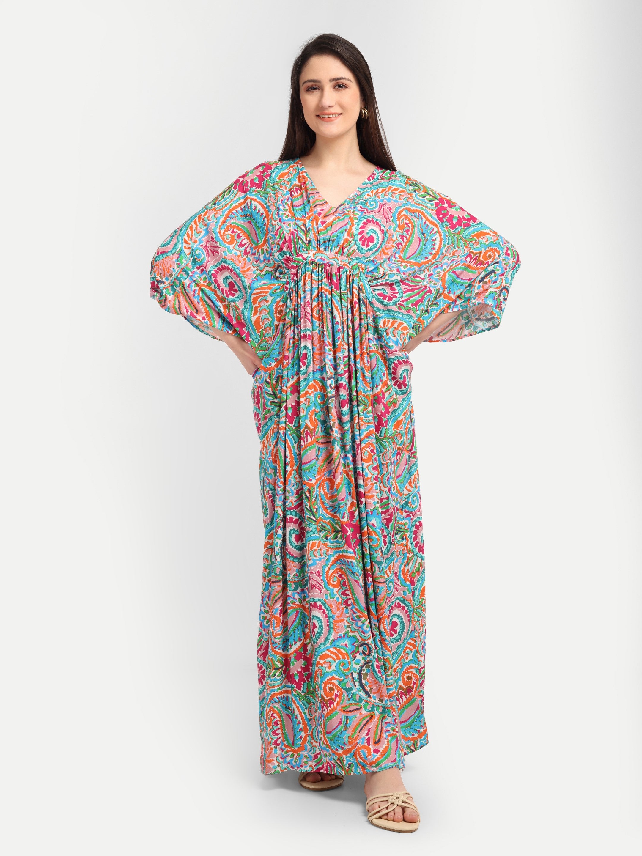 Élodie Draped Kaftan