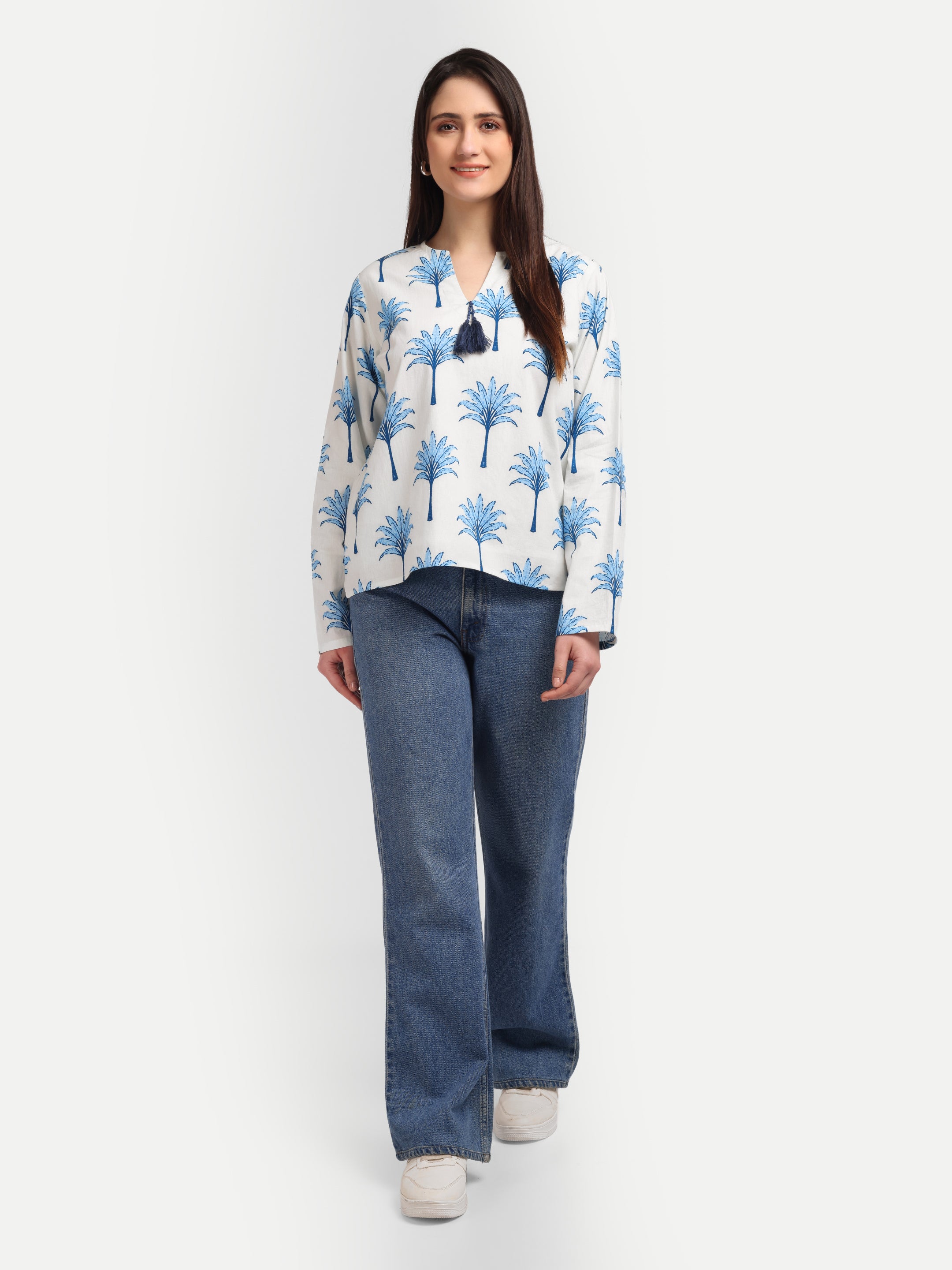 Indigo Palm Handblock
Dress