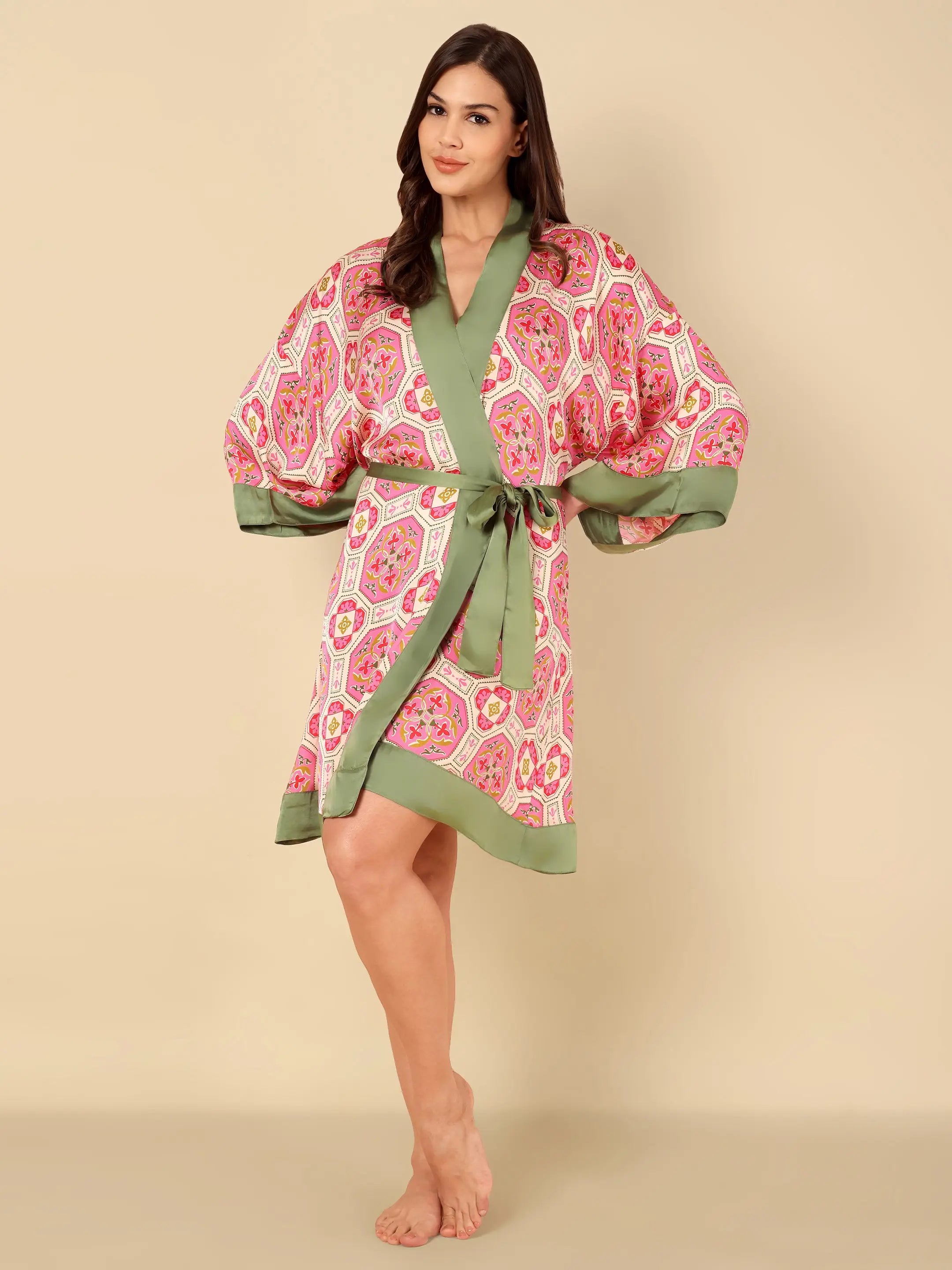 Jaipur Mosaic Kimono Robe