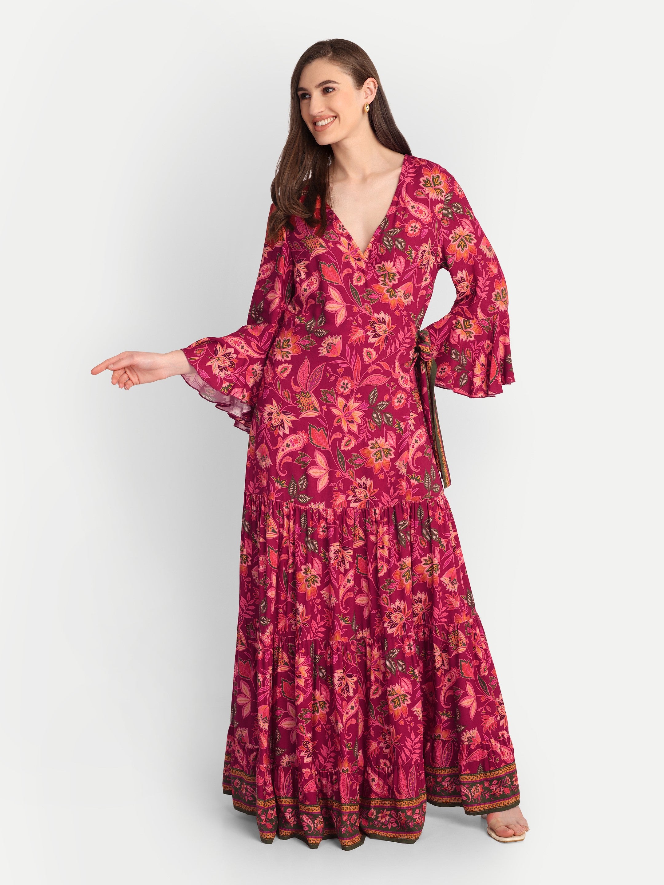 Scarlet Jardin Wrap Dress