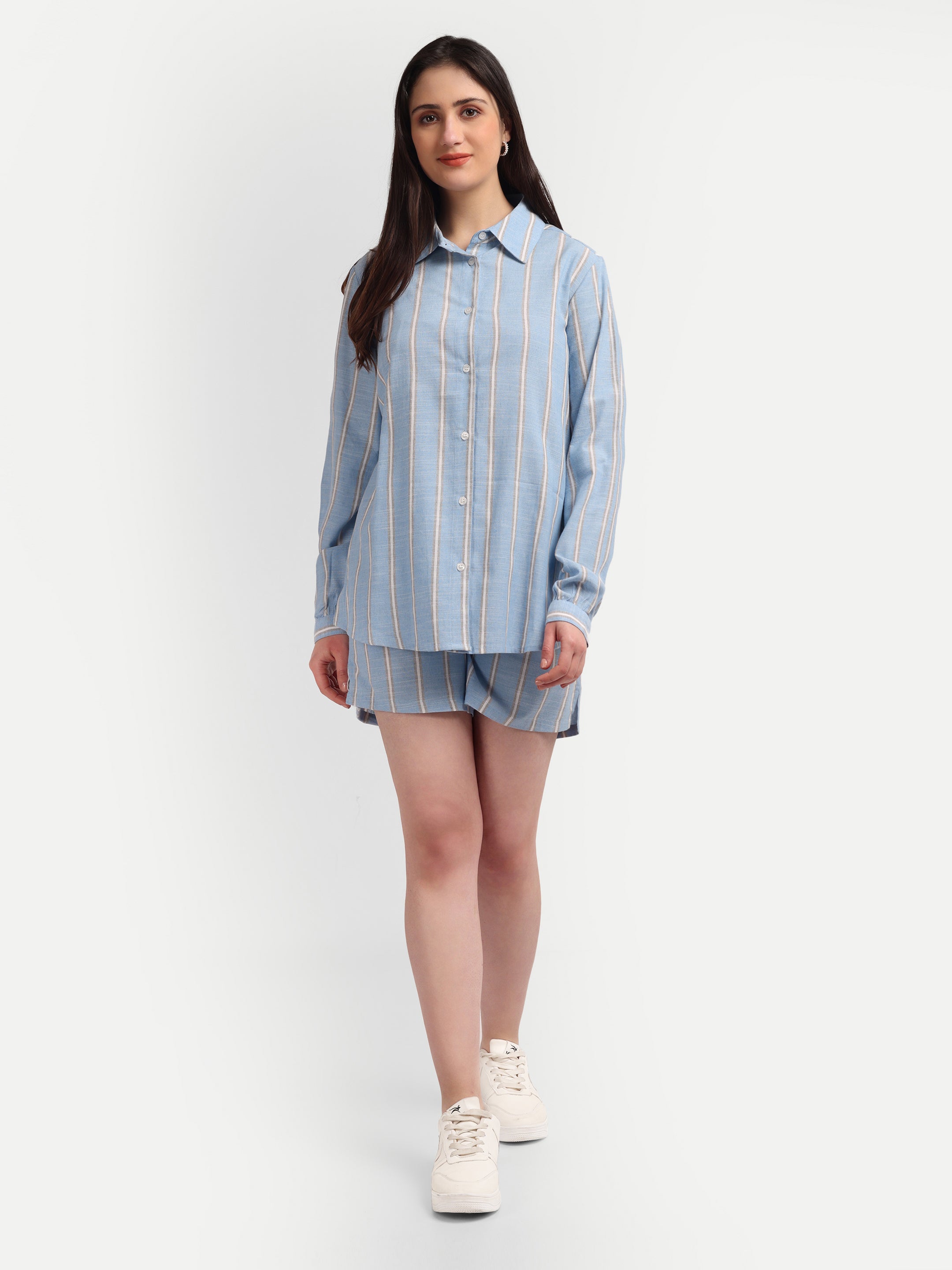 Skyline Stripe Button-
Down Shirt