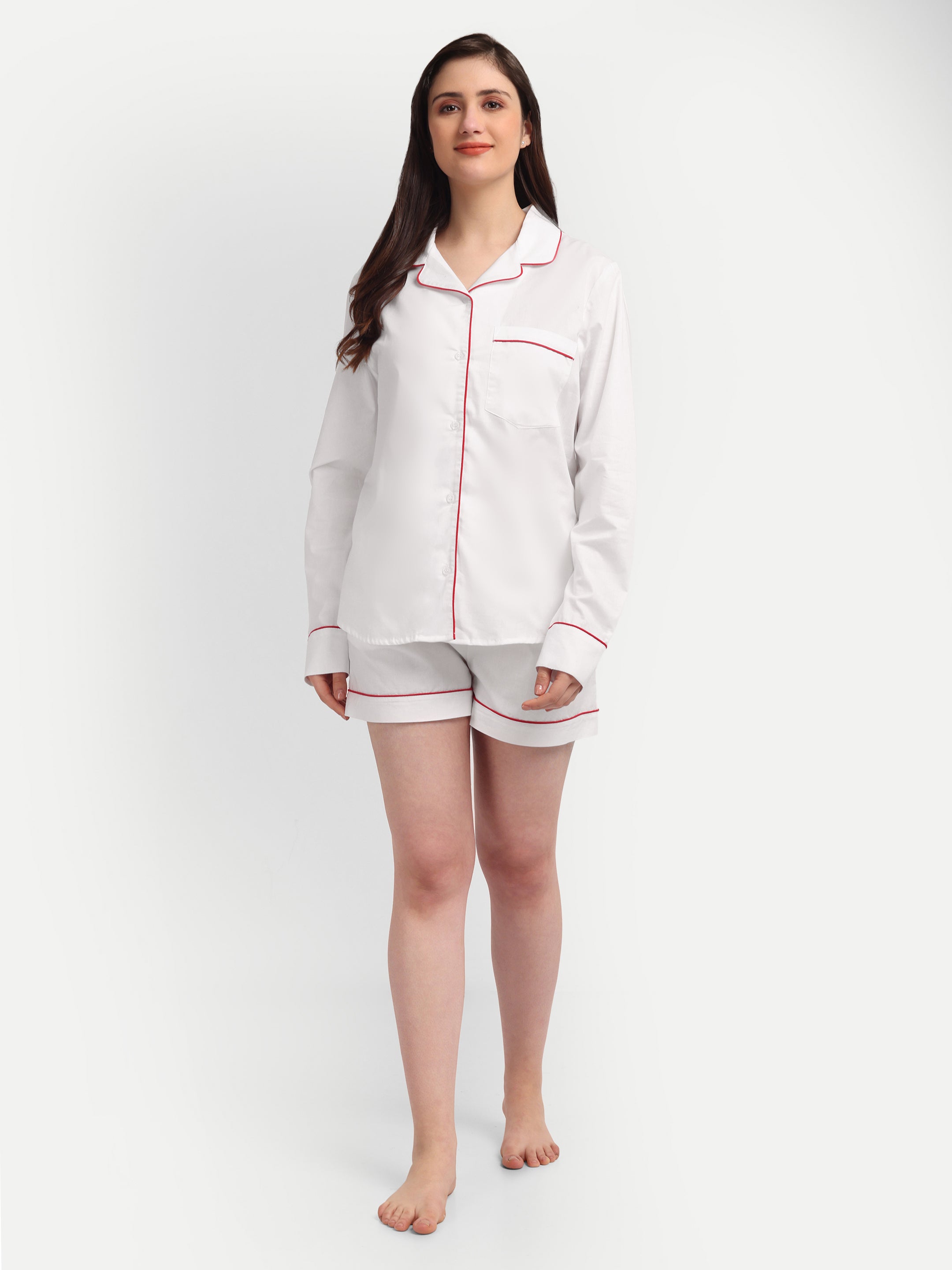 Scarlet Trim Classic PJ Set