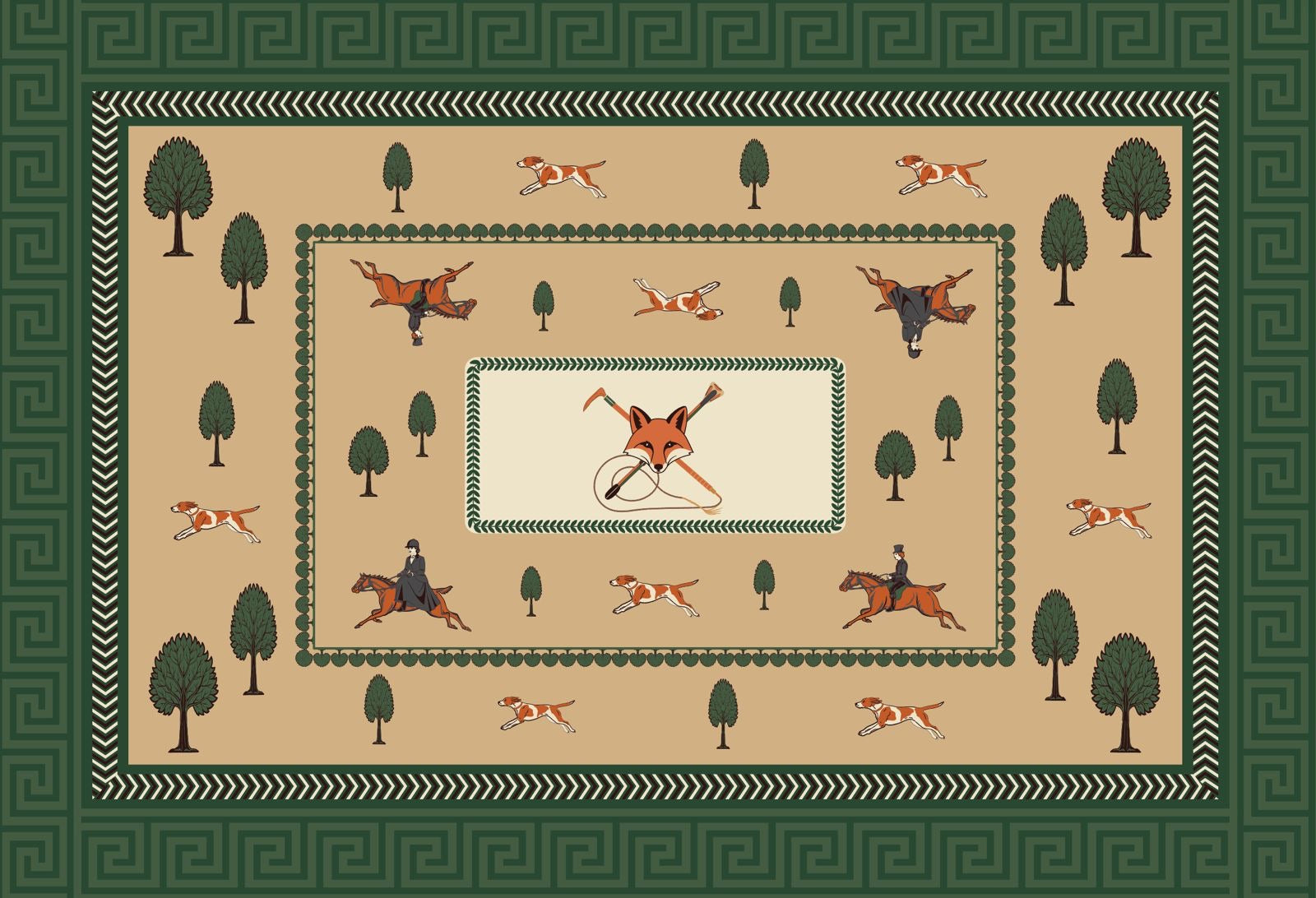 Fox Hunt Placemat Set