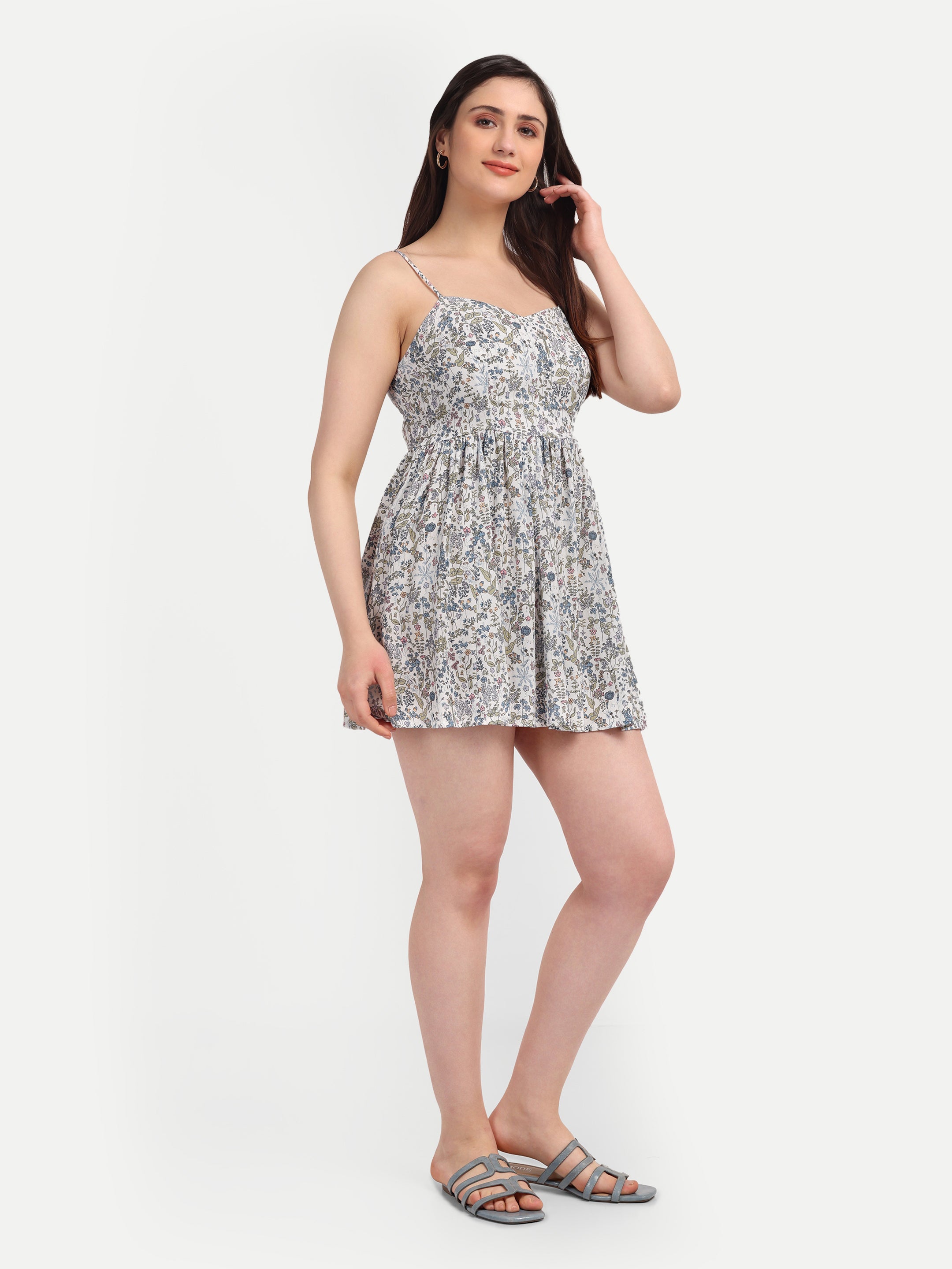 Bluebell Meadow Fit
-and-Flare Dress