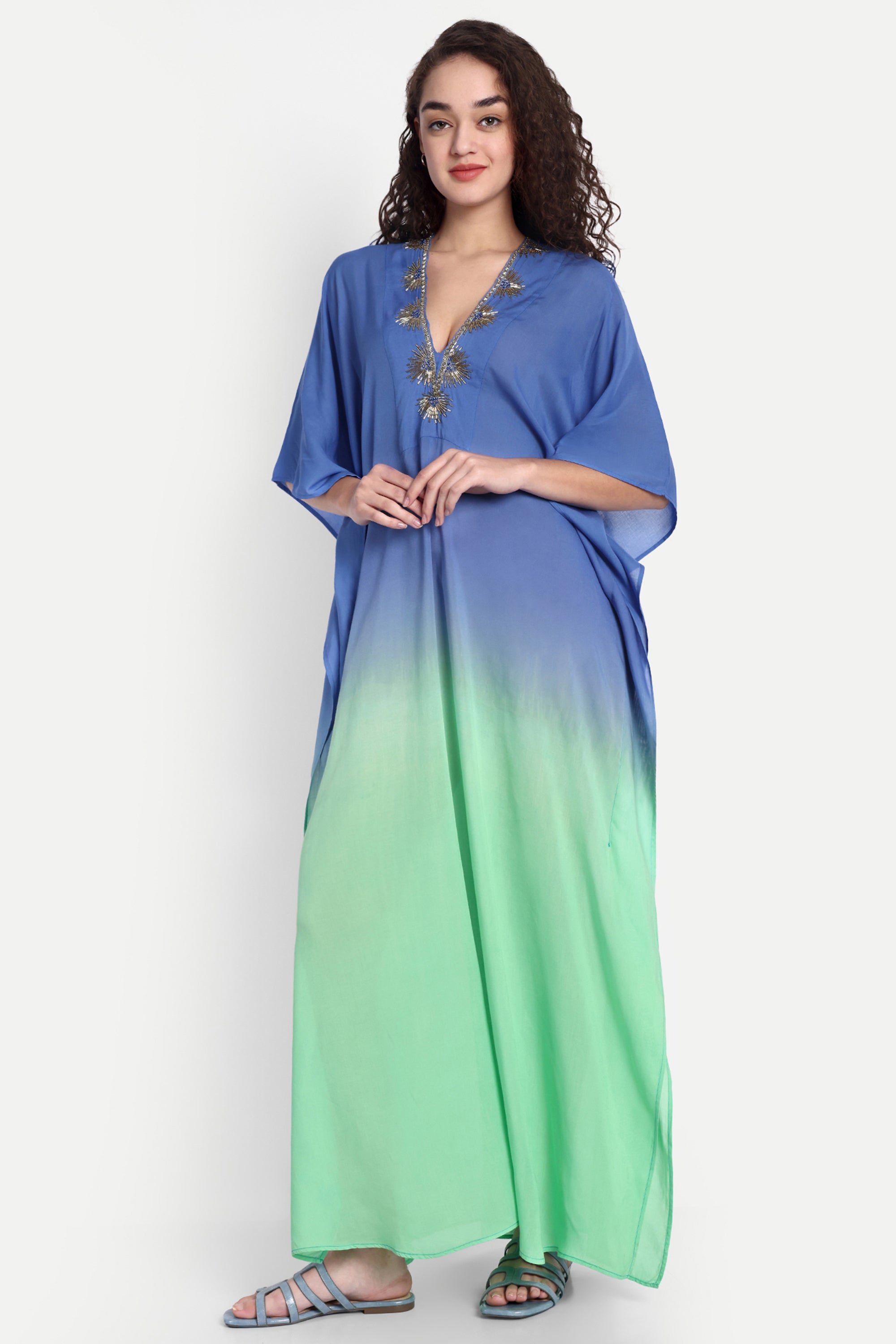 Ombre Coastline kaftan