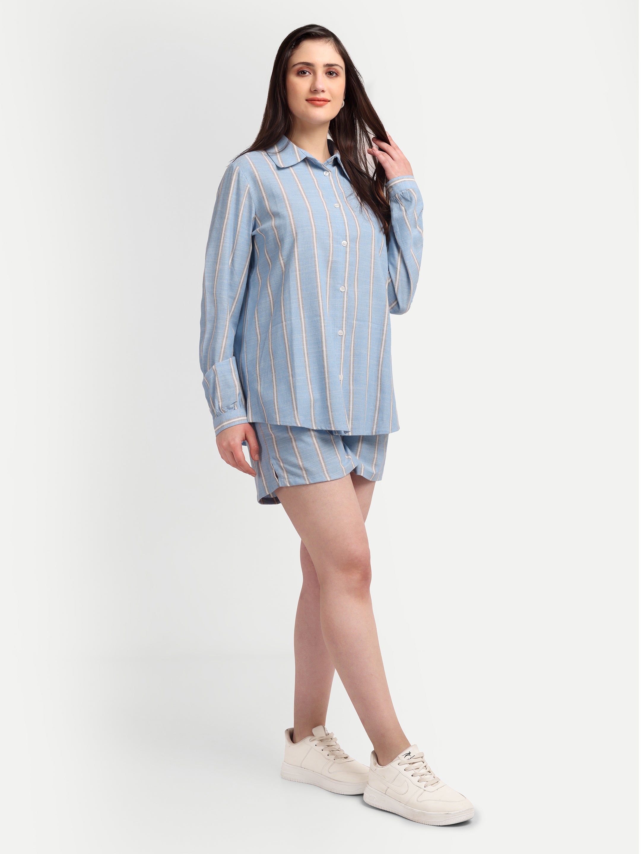 Skyline Stripe Button-
Down Shirt