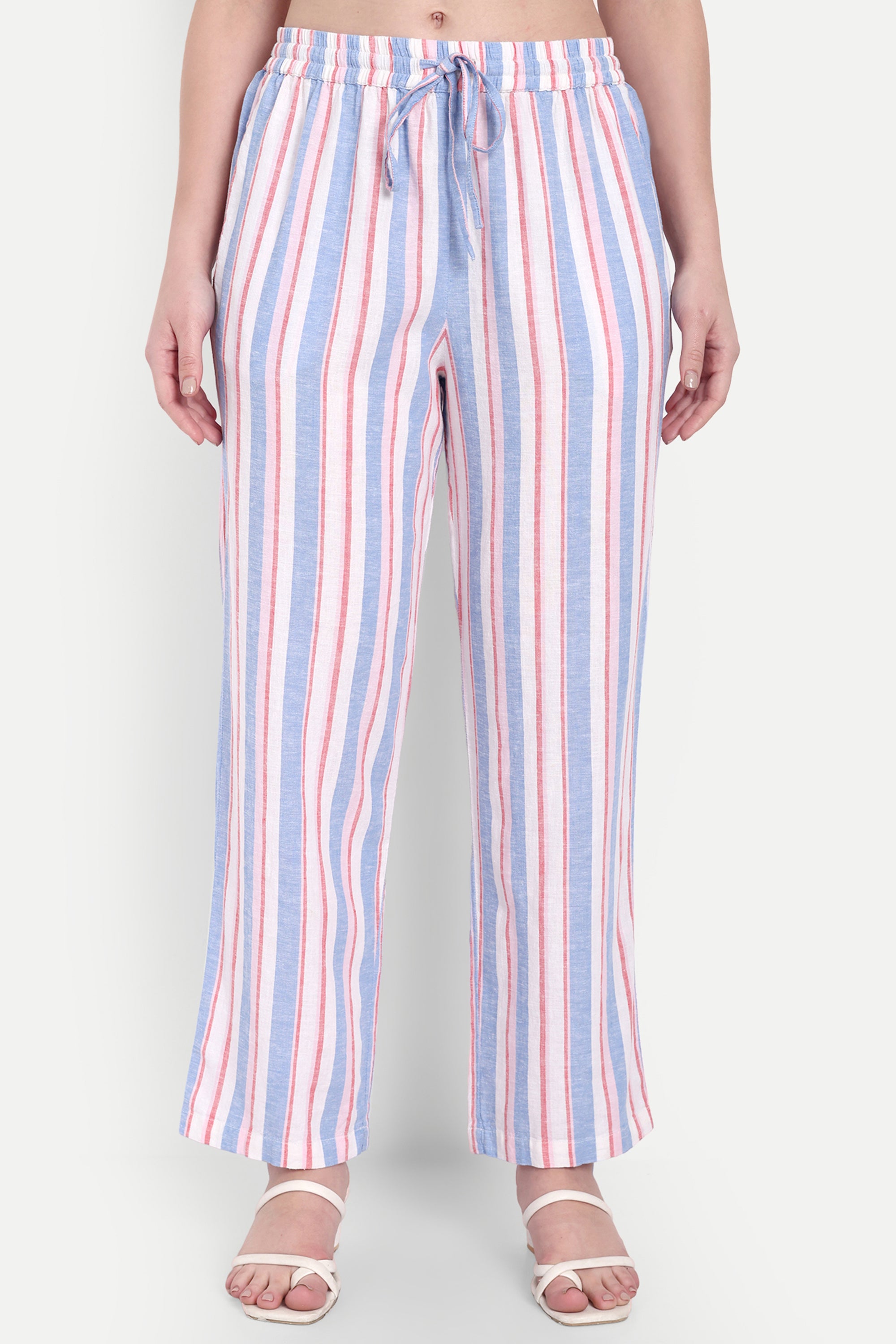 Linen stripe Pants