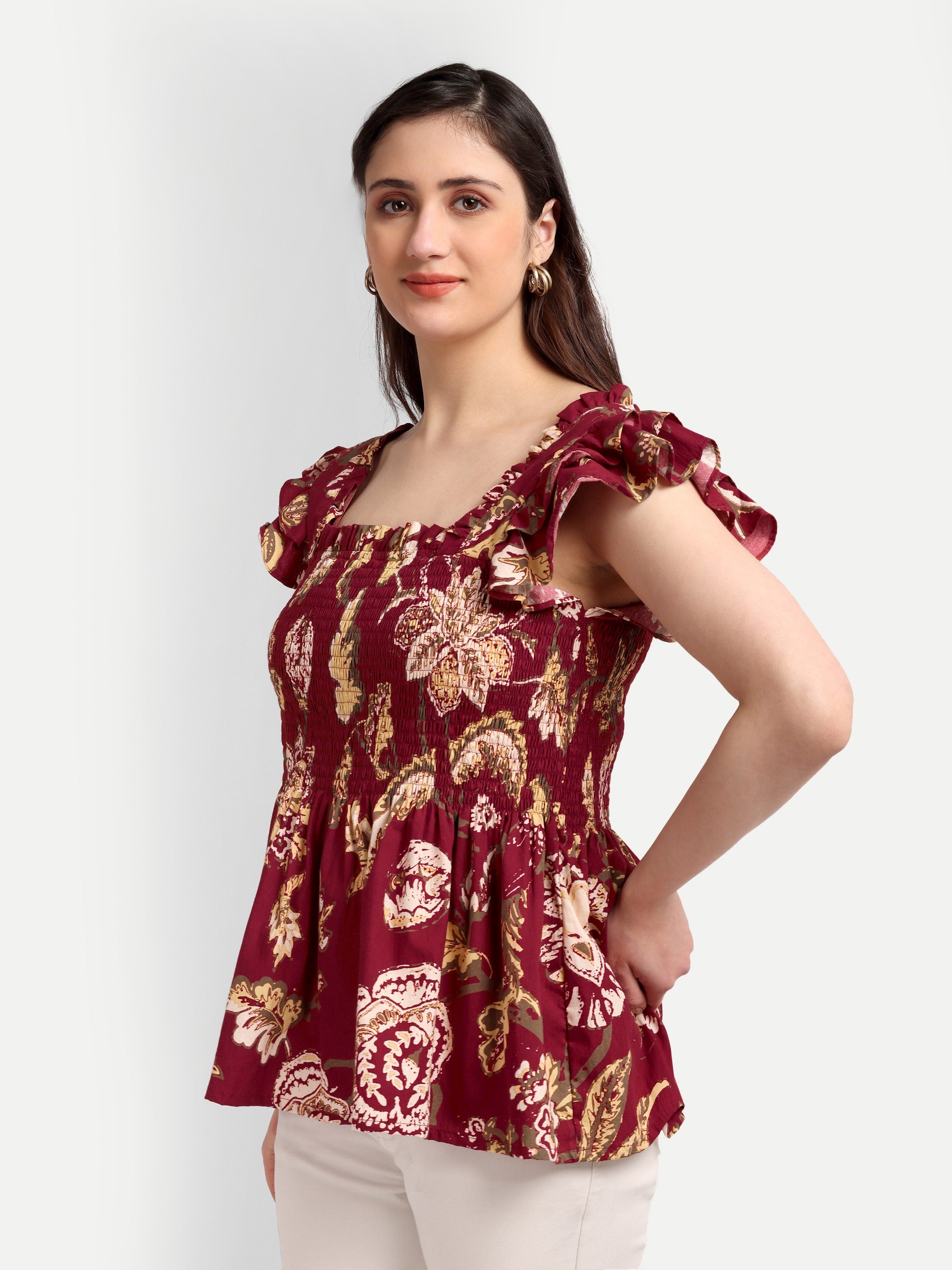 Ruby Bloom Peplum Top