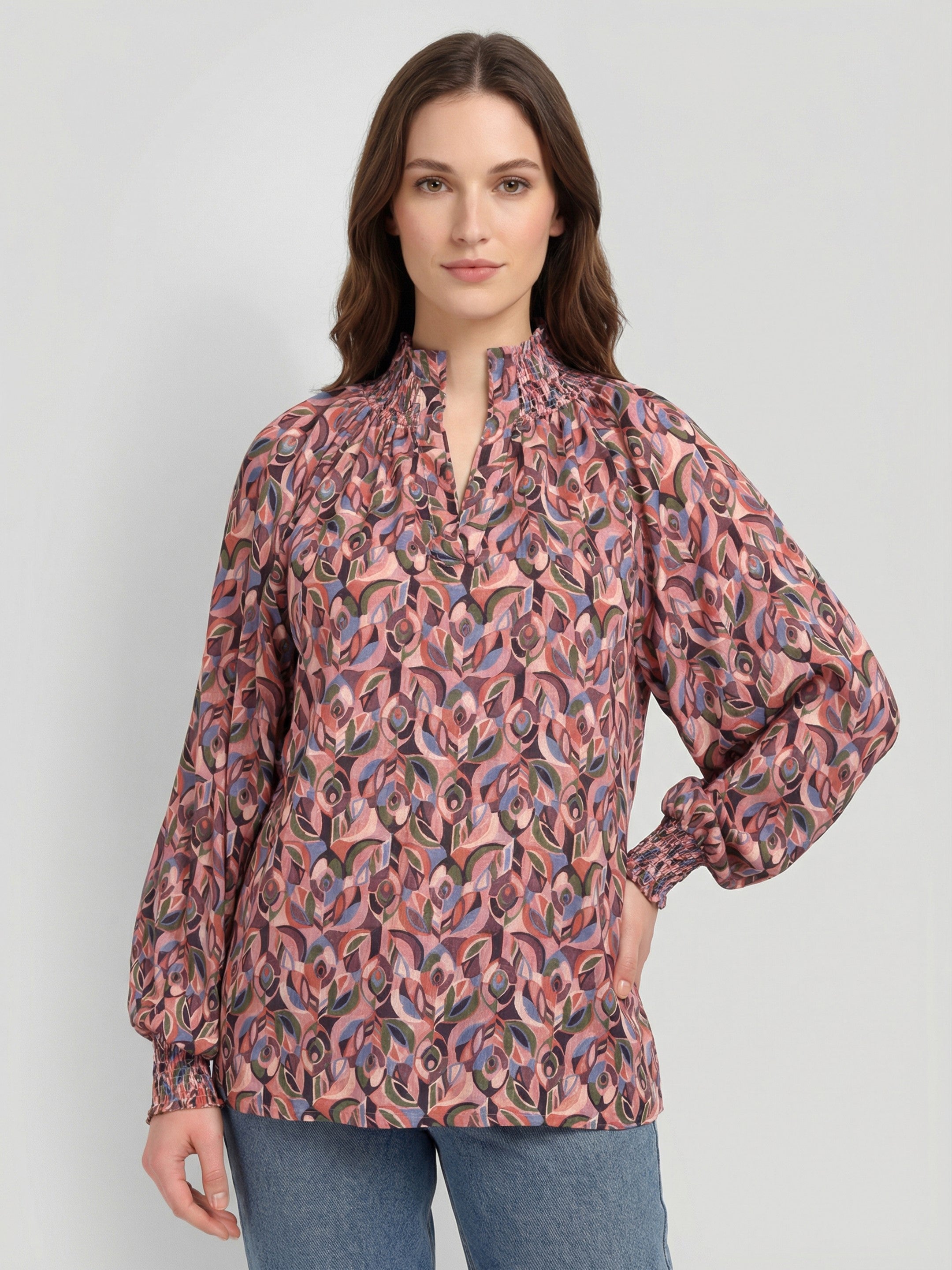 Autumn Mosaic Blouse