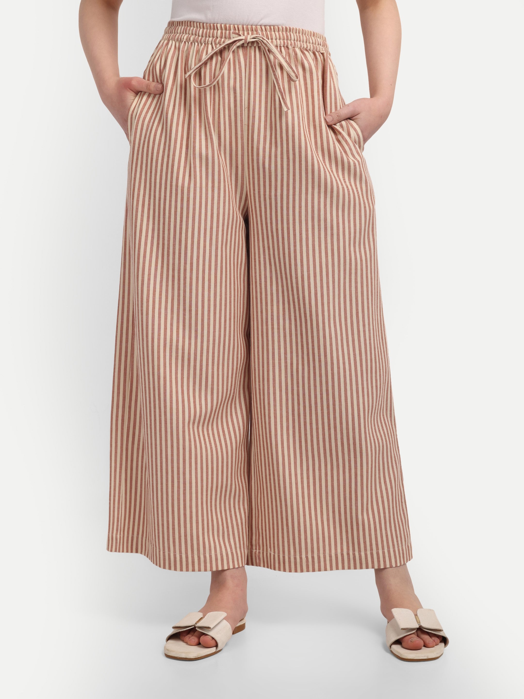 Desert Sand Stripe Palazzo