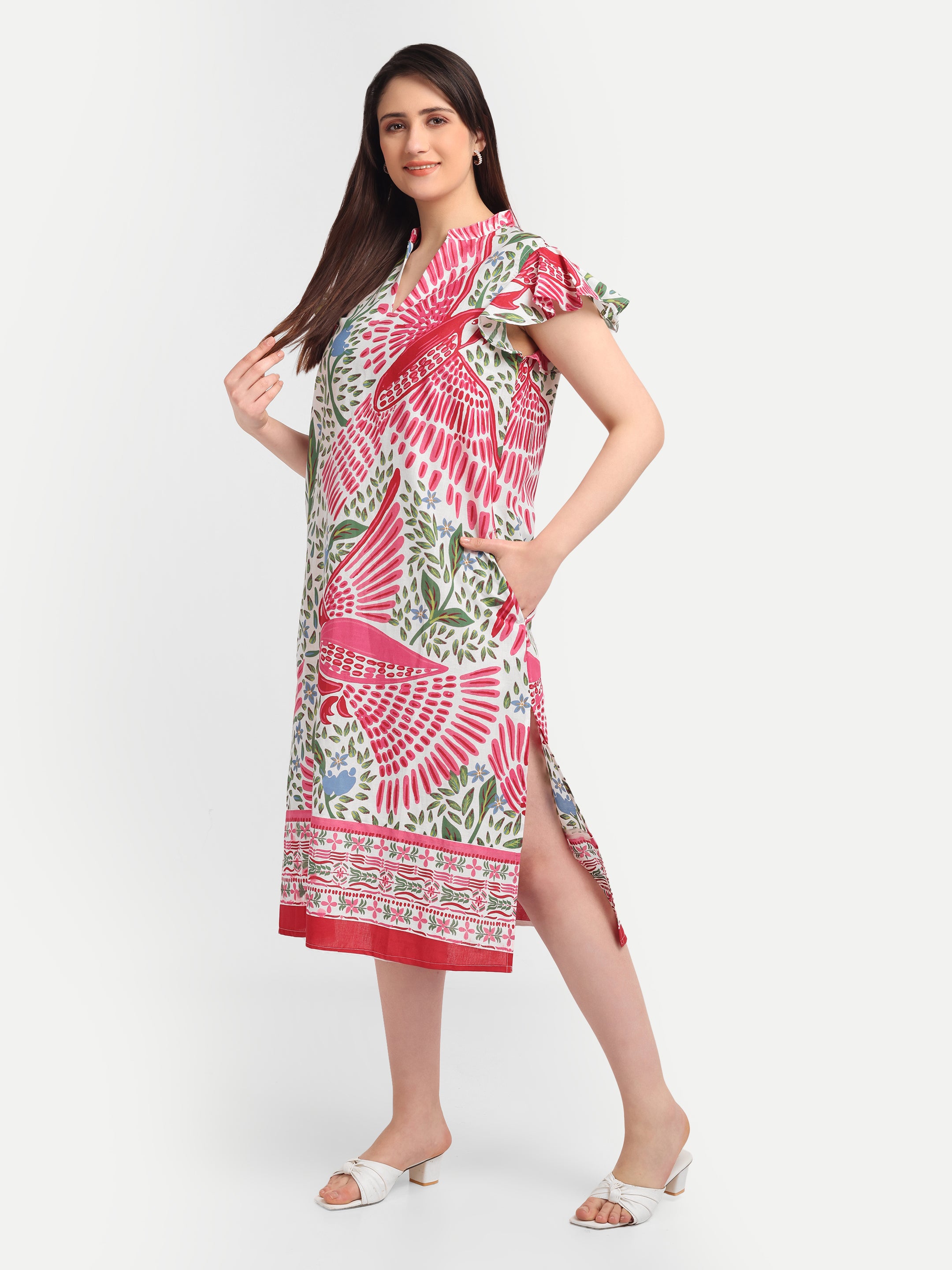 Scarlet Wing Dress