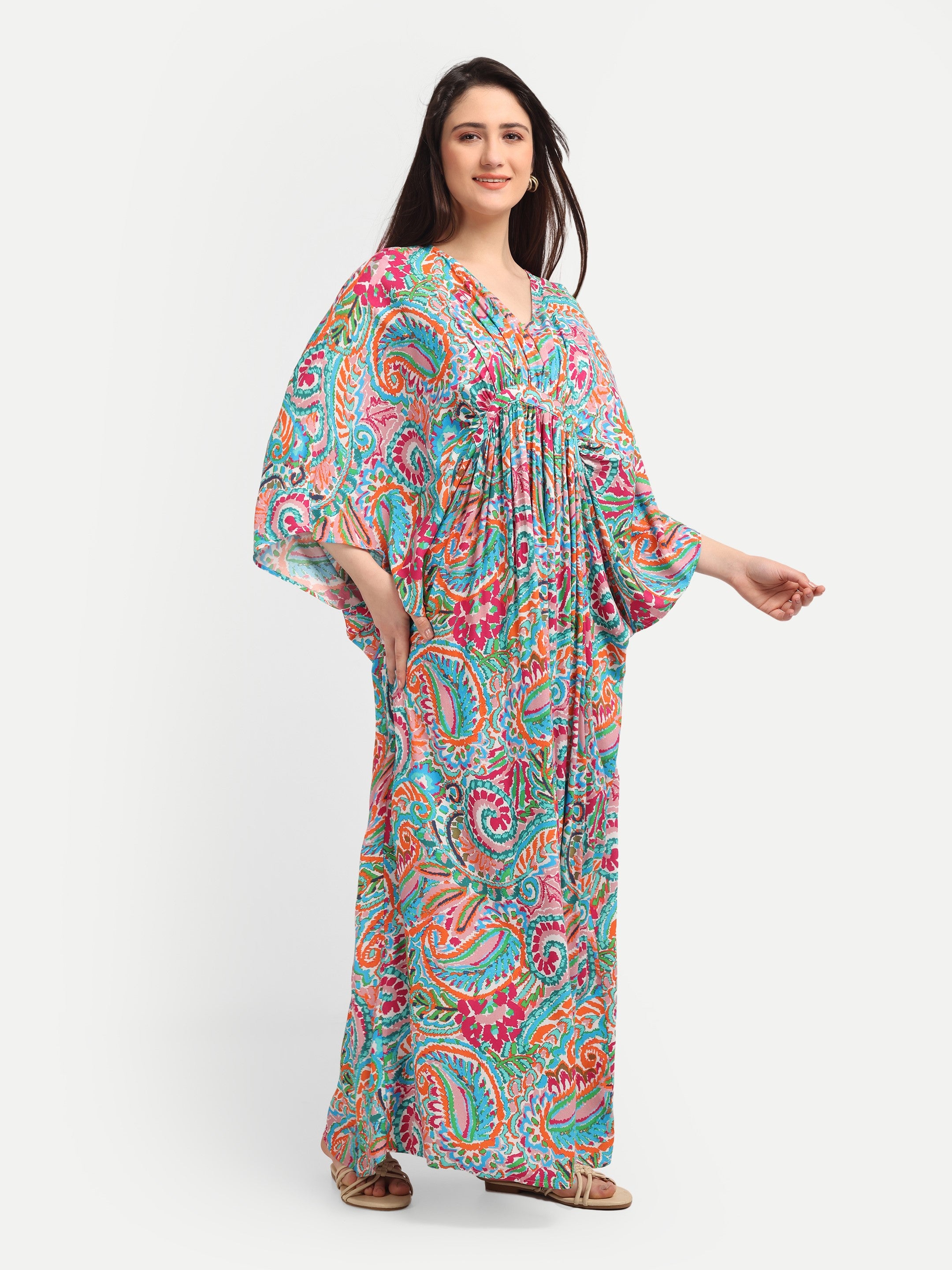 Élodie Draped Kaftan