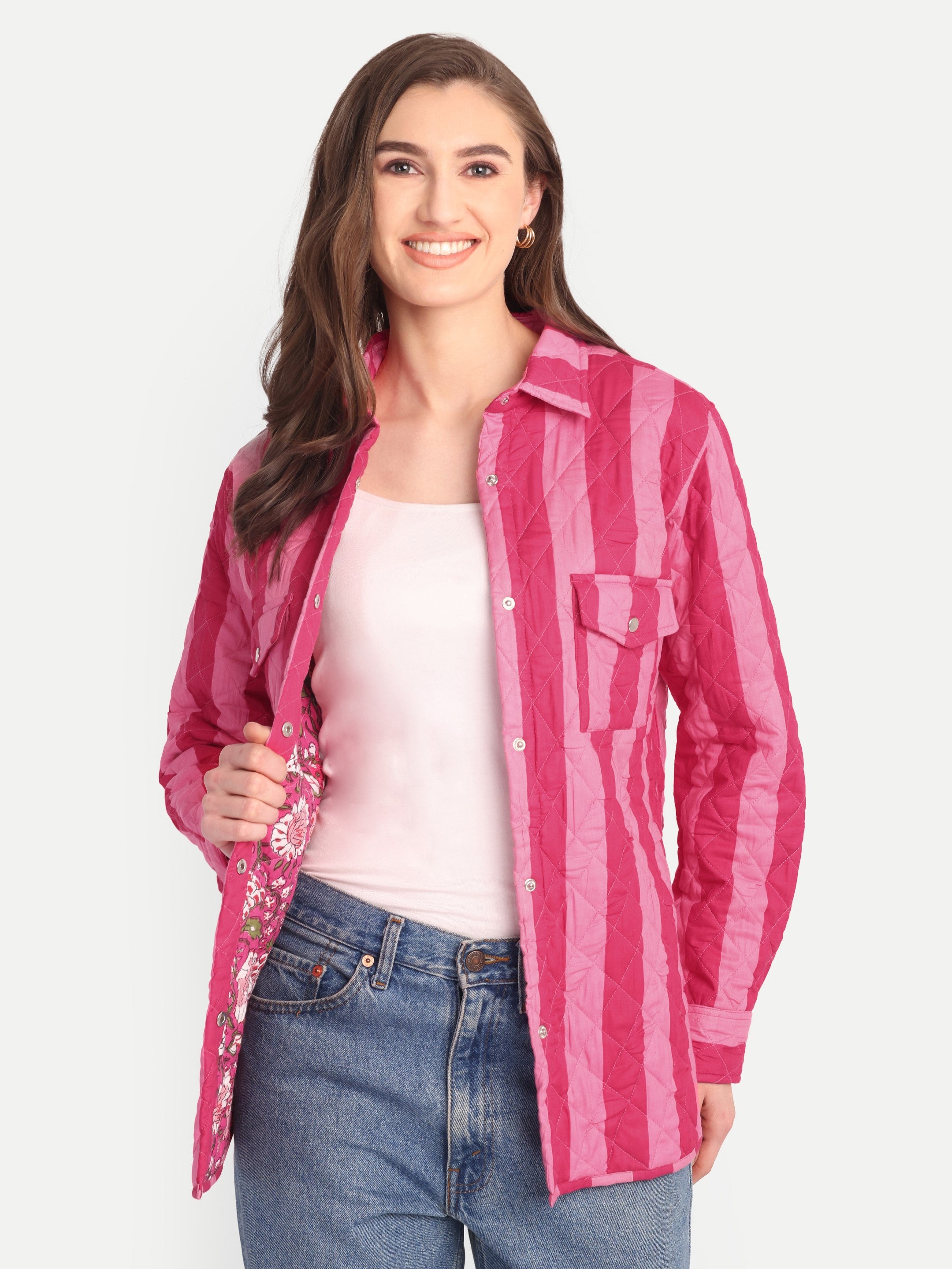 Marais Quilted Stripe Jacket