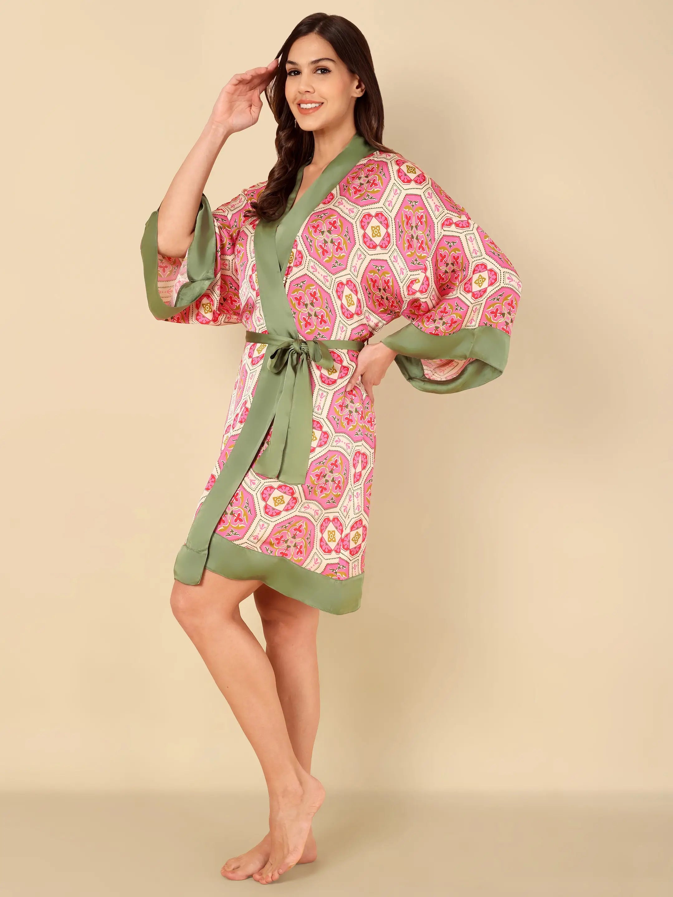Jaipur Mosaic Kimono Robe