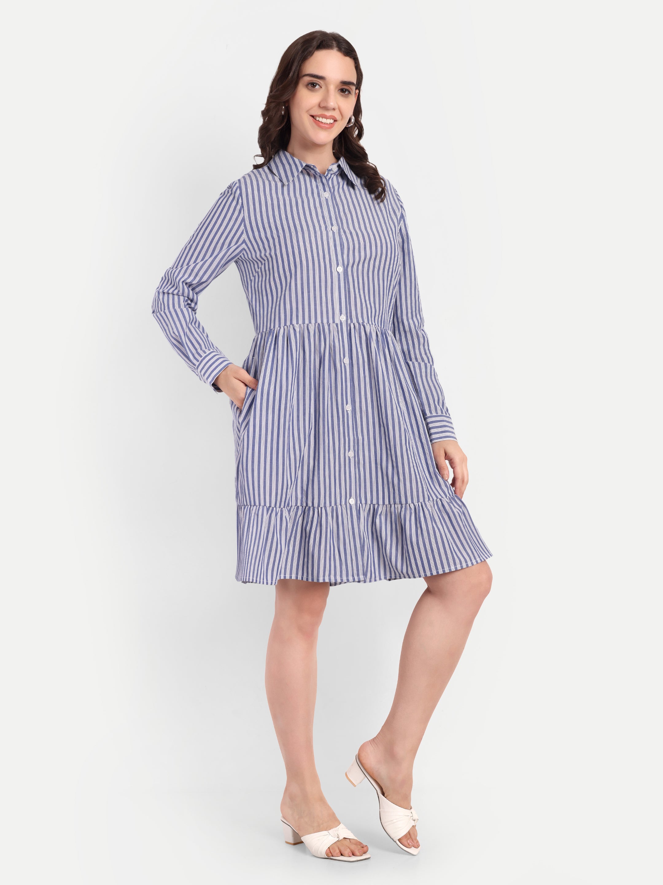 Riviera Stripe Summer Dress