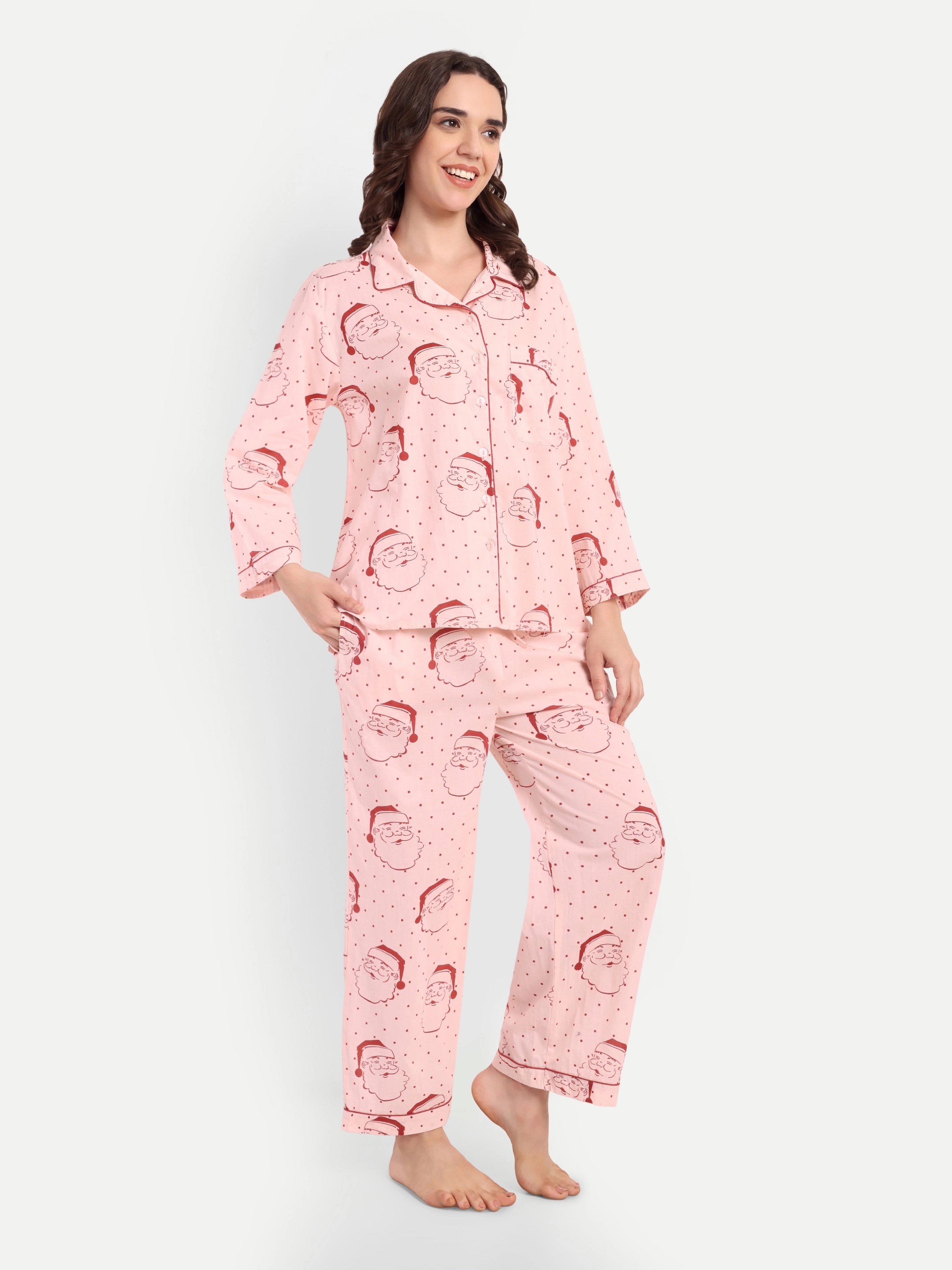 Santa Polka Dot PJ Set