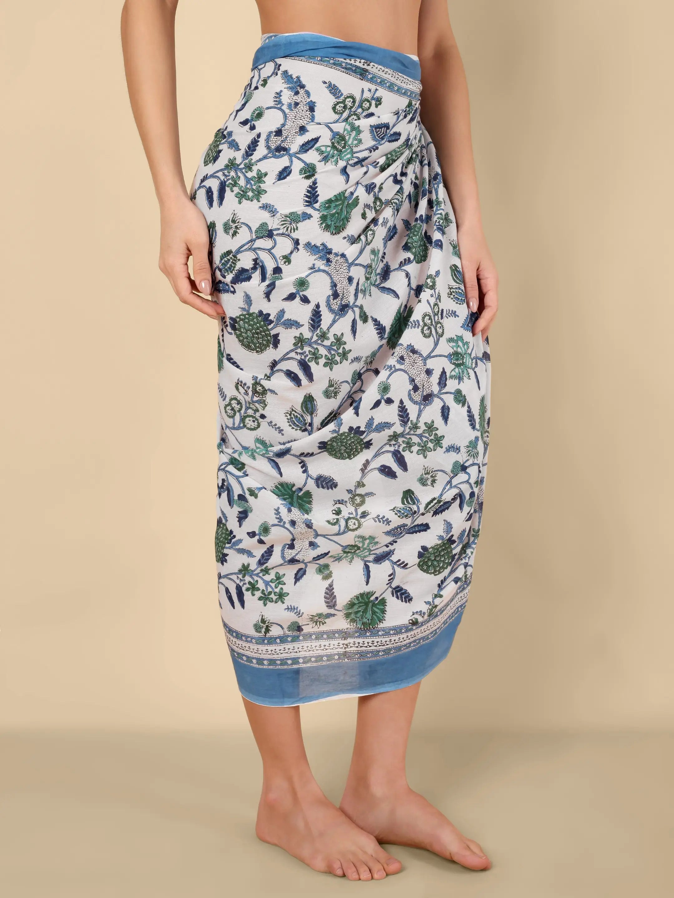 Azure Leaf Sarong