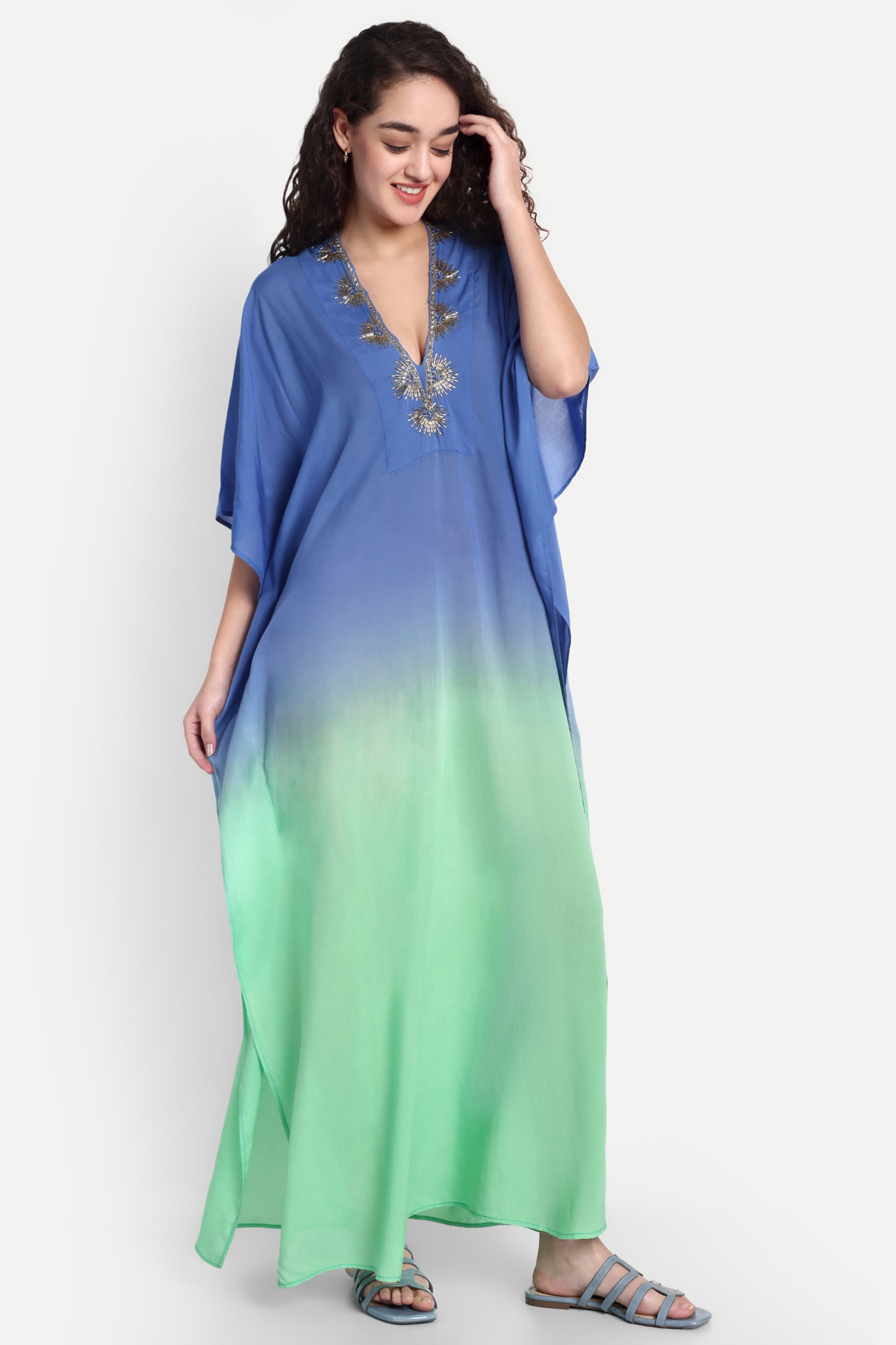 Ombre Coastline kaftan