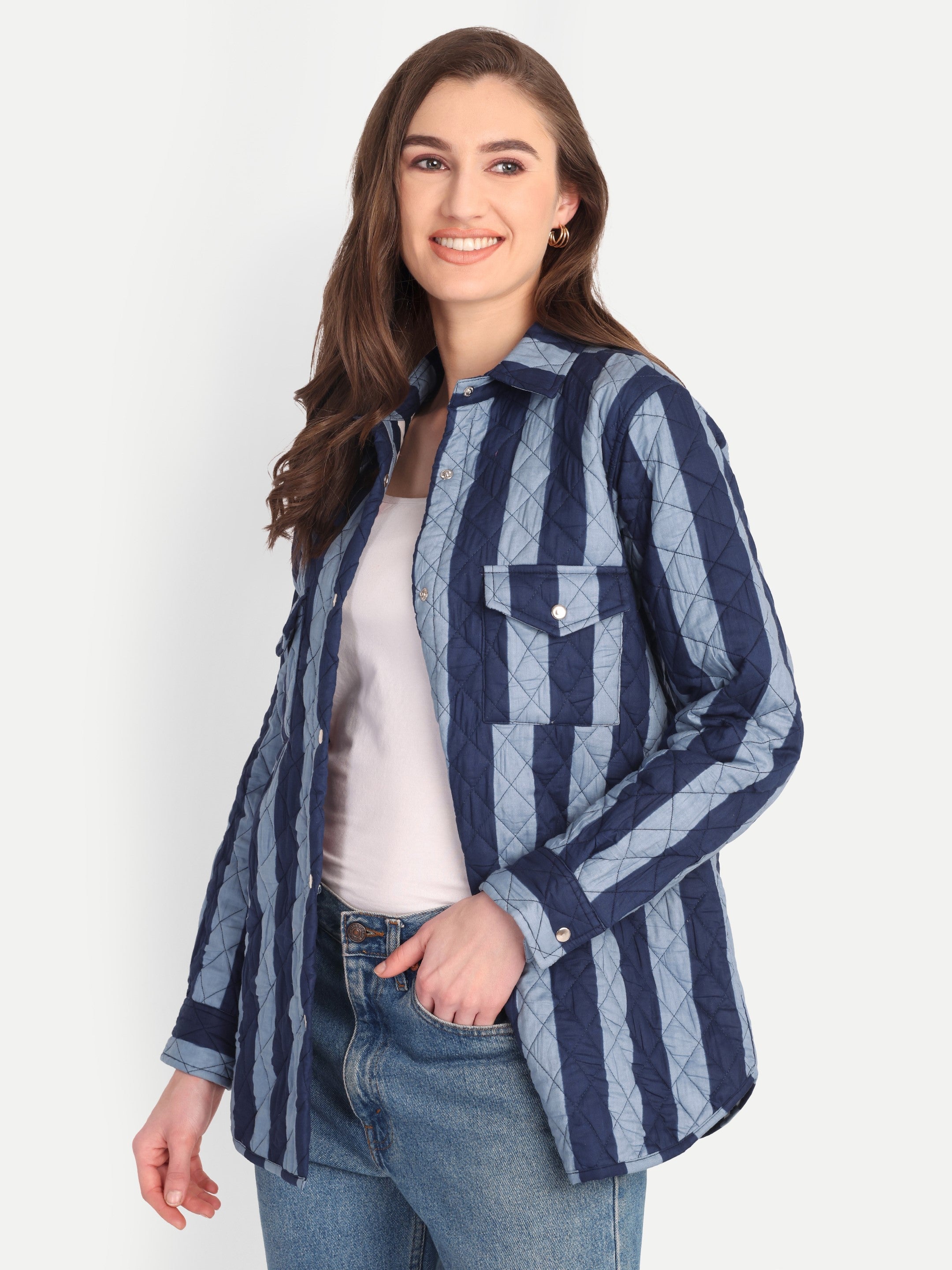 Marais Quilted Stripe Jacket