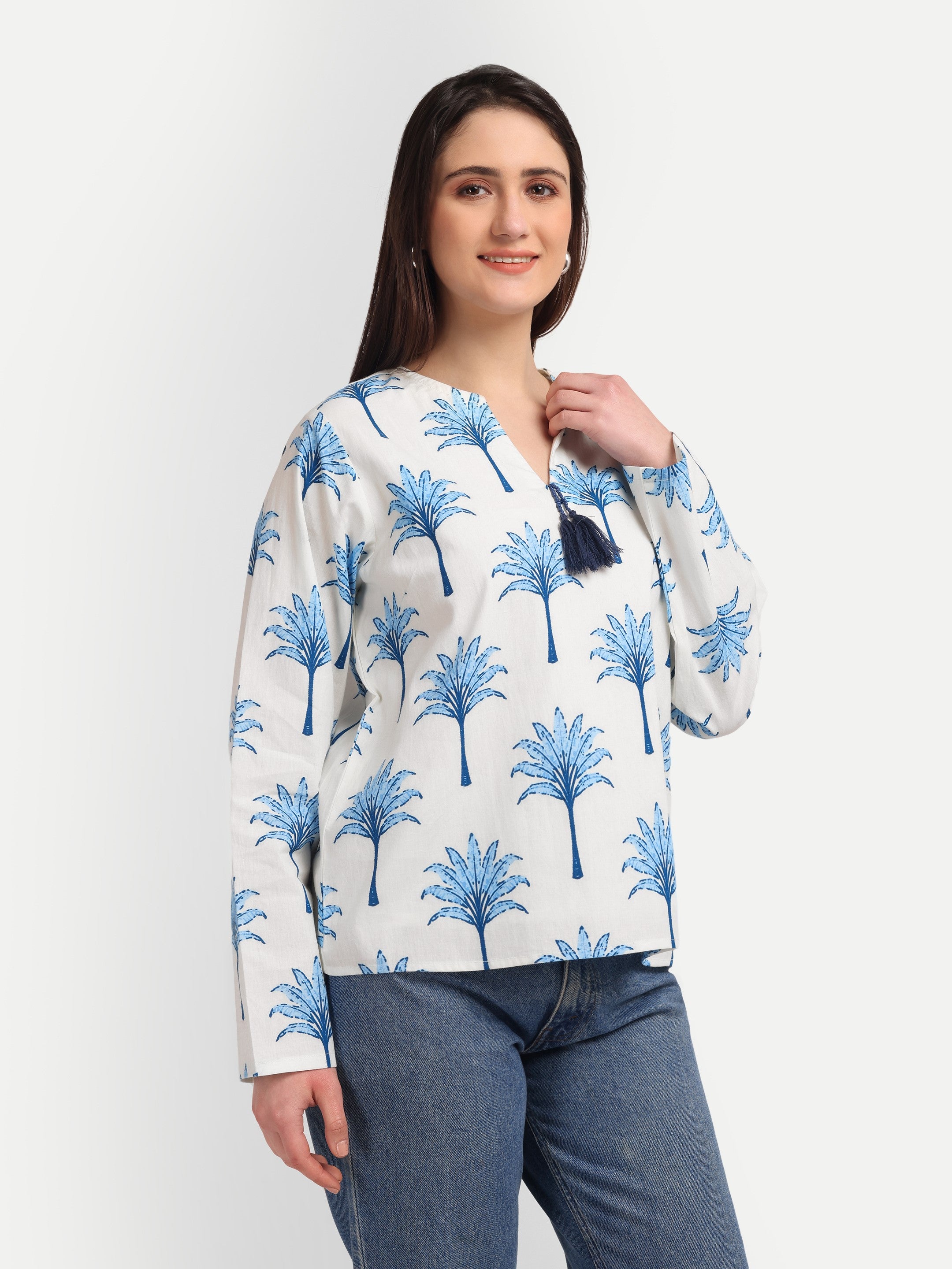 Indigo Palm Handblock
Dress