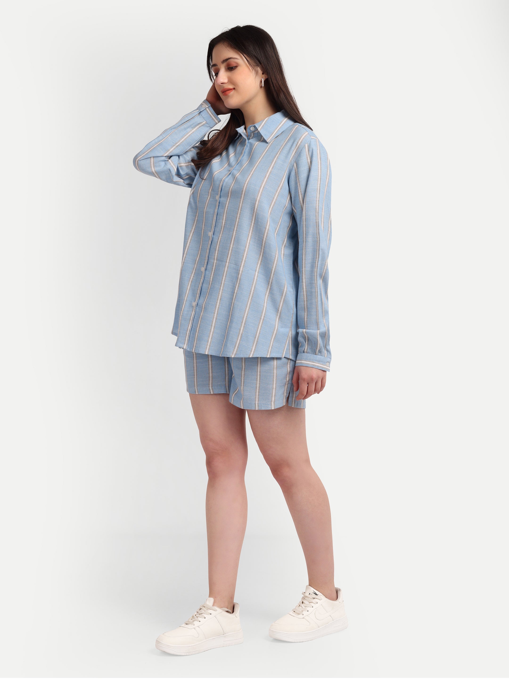 Skyline Stripe Button-
Down Shirt