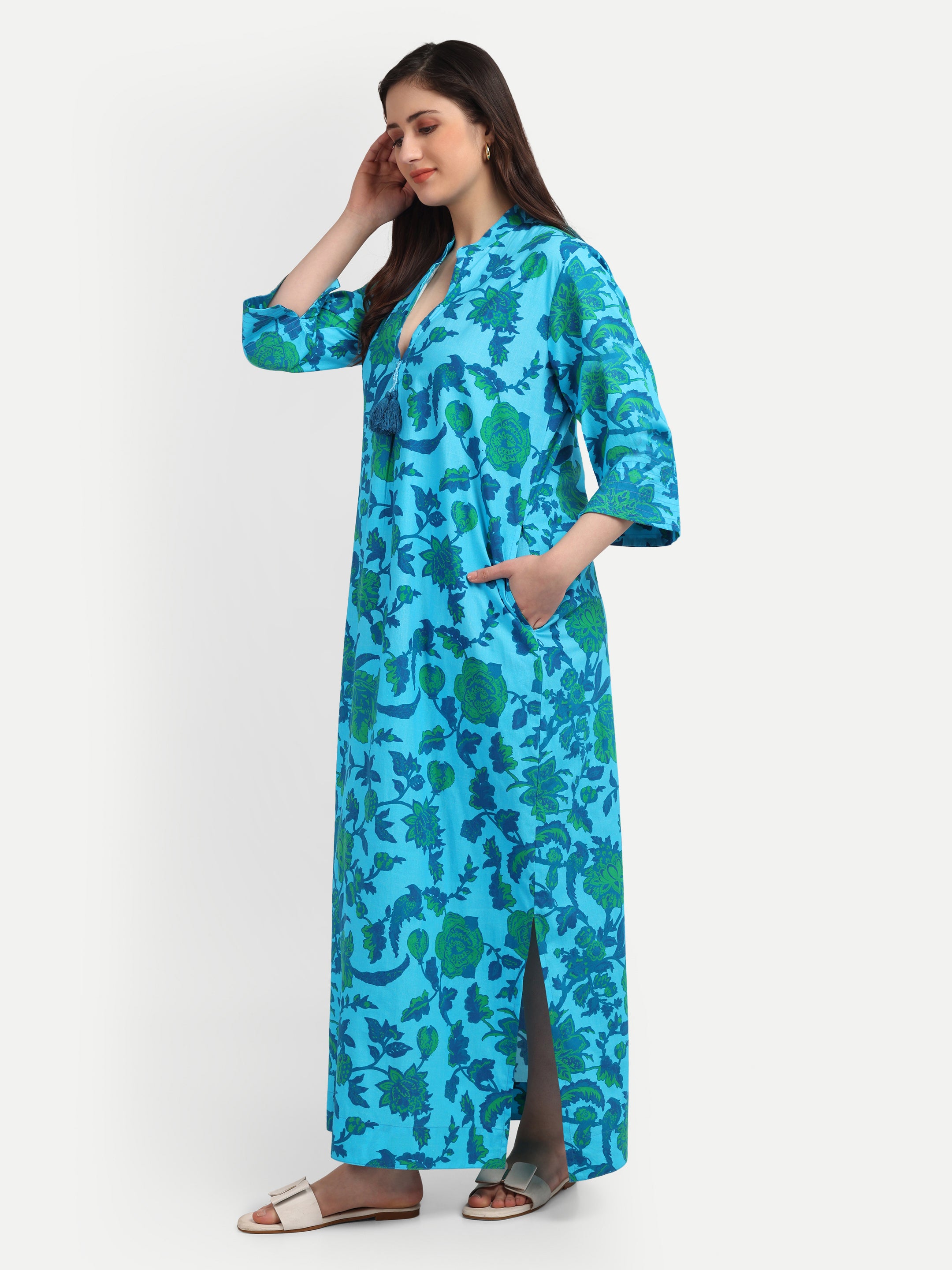 Azure Garden Printed
Dress