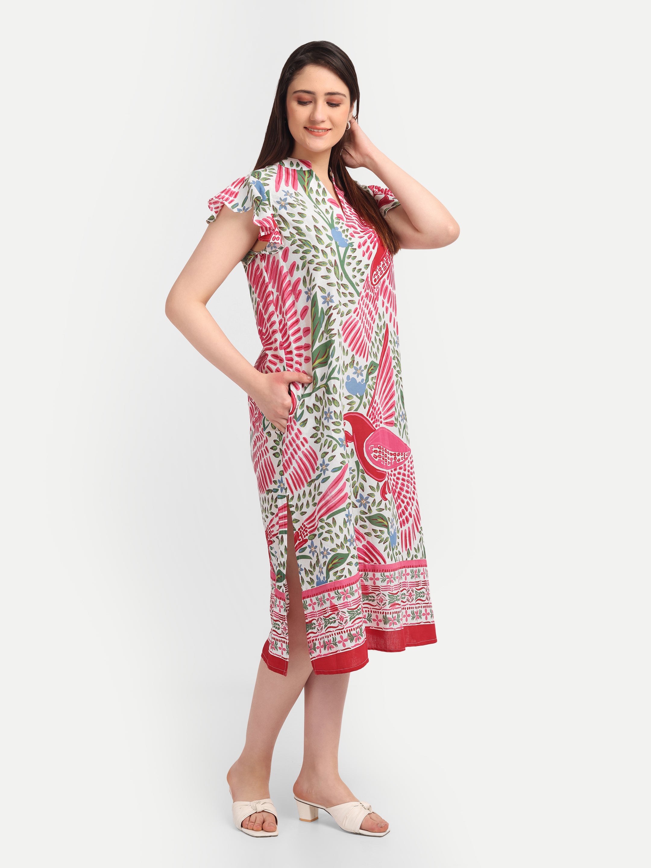 Scarlet Wing Dress