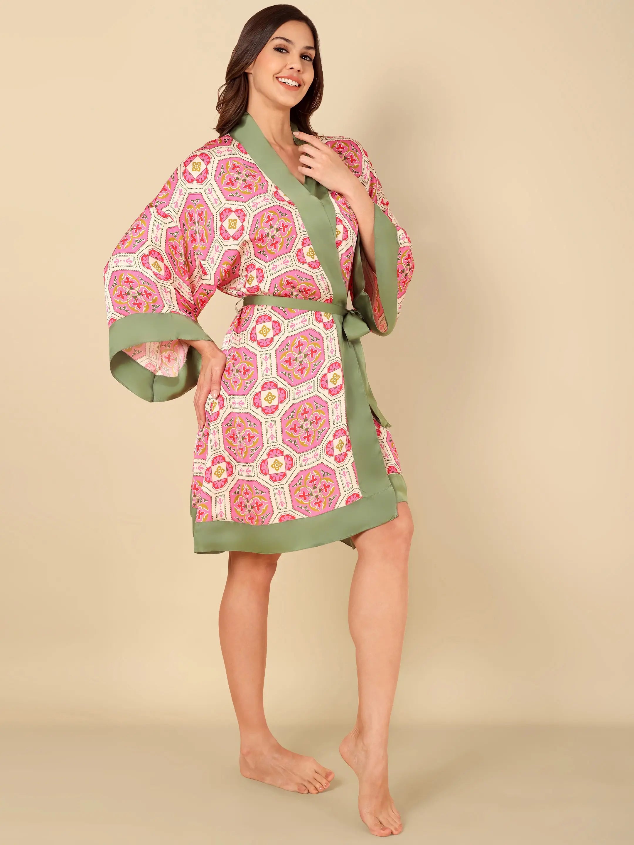 Jaipur Mosaic Kimono Robe
