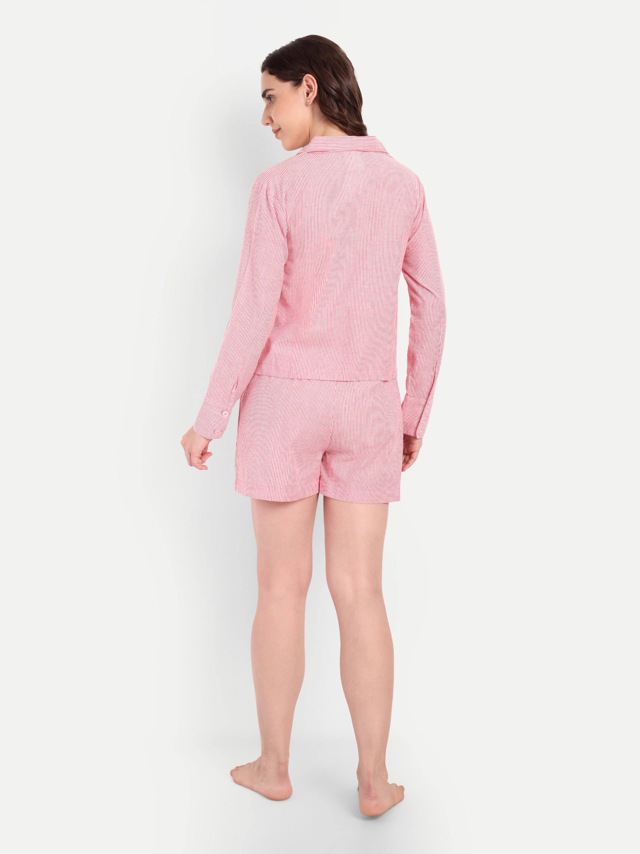 Blush Stripe Cotton Set