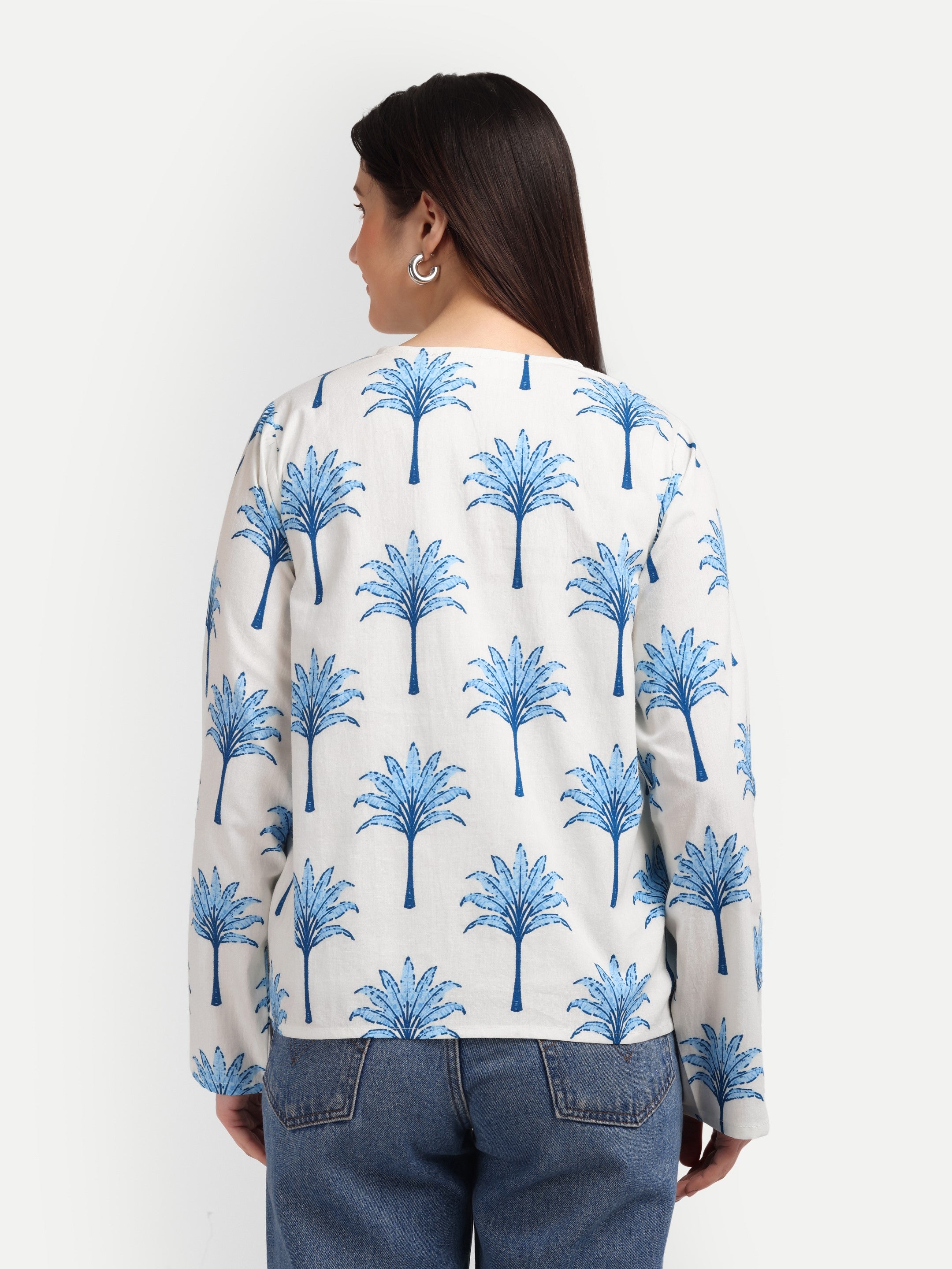 Indigo Palm Handblock
Dress