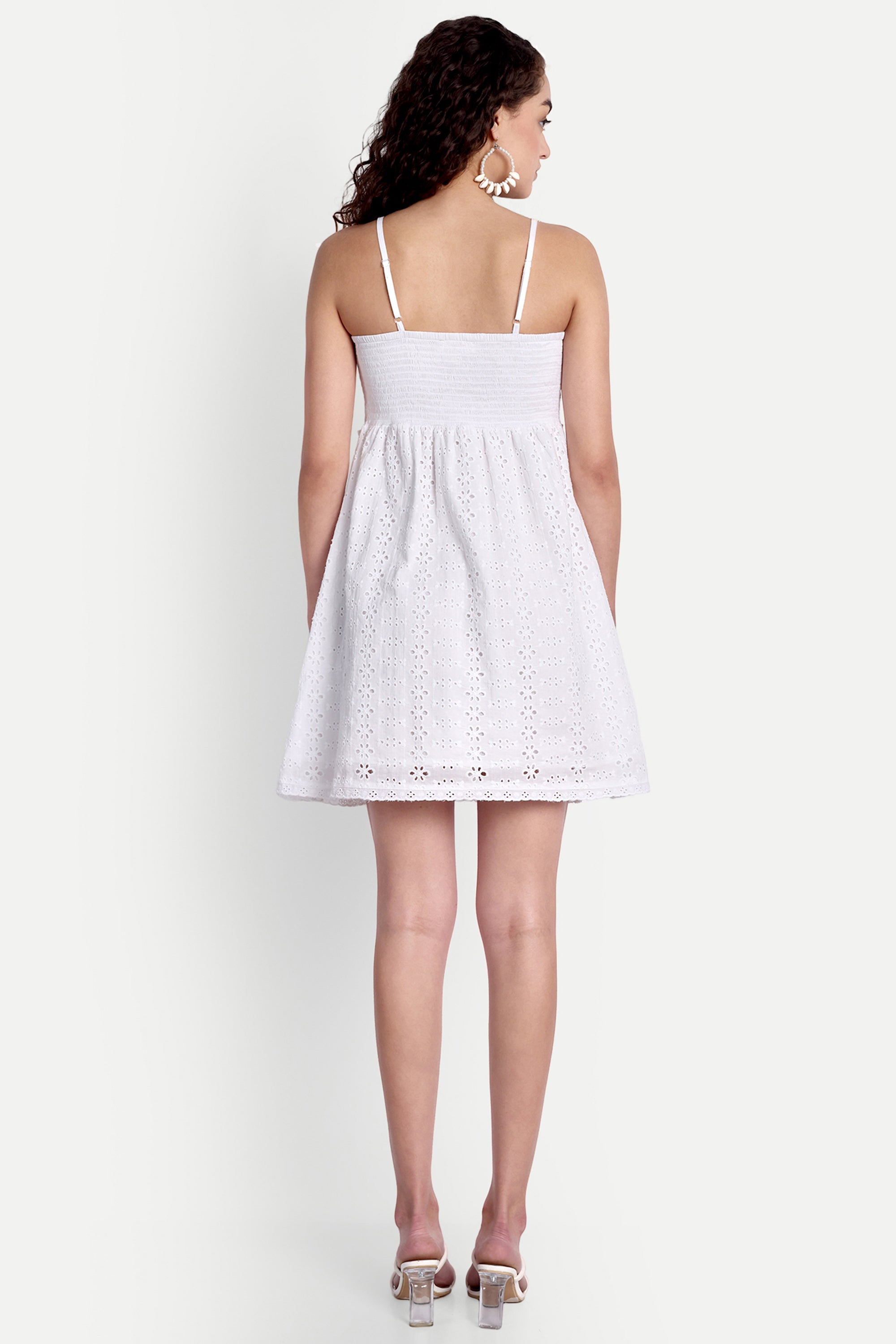 Bonnie White Eyelet Dress