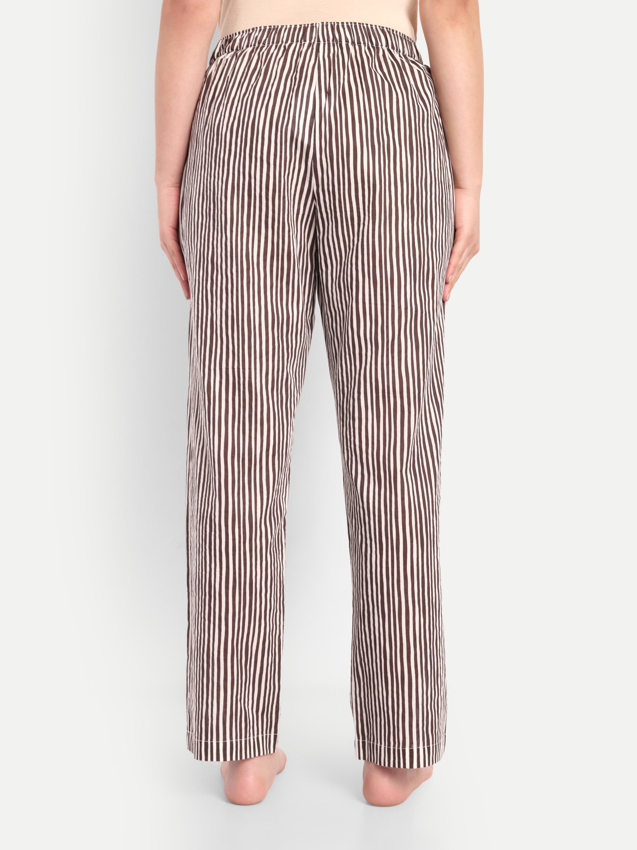 Mocha Stripe Lounge Pants