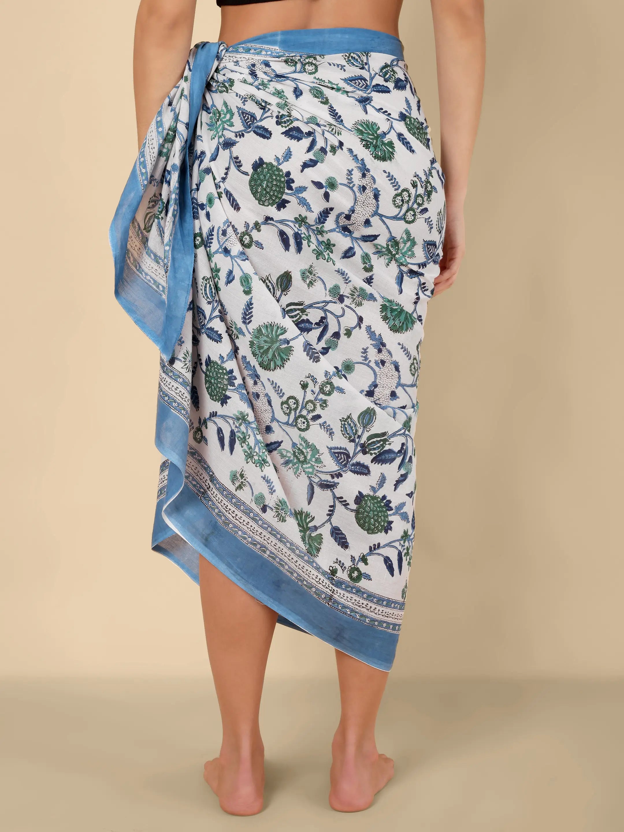 Azure Leaf Sarong