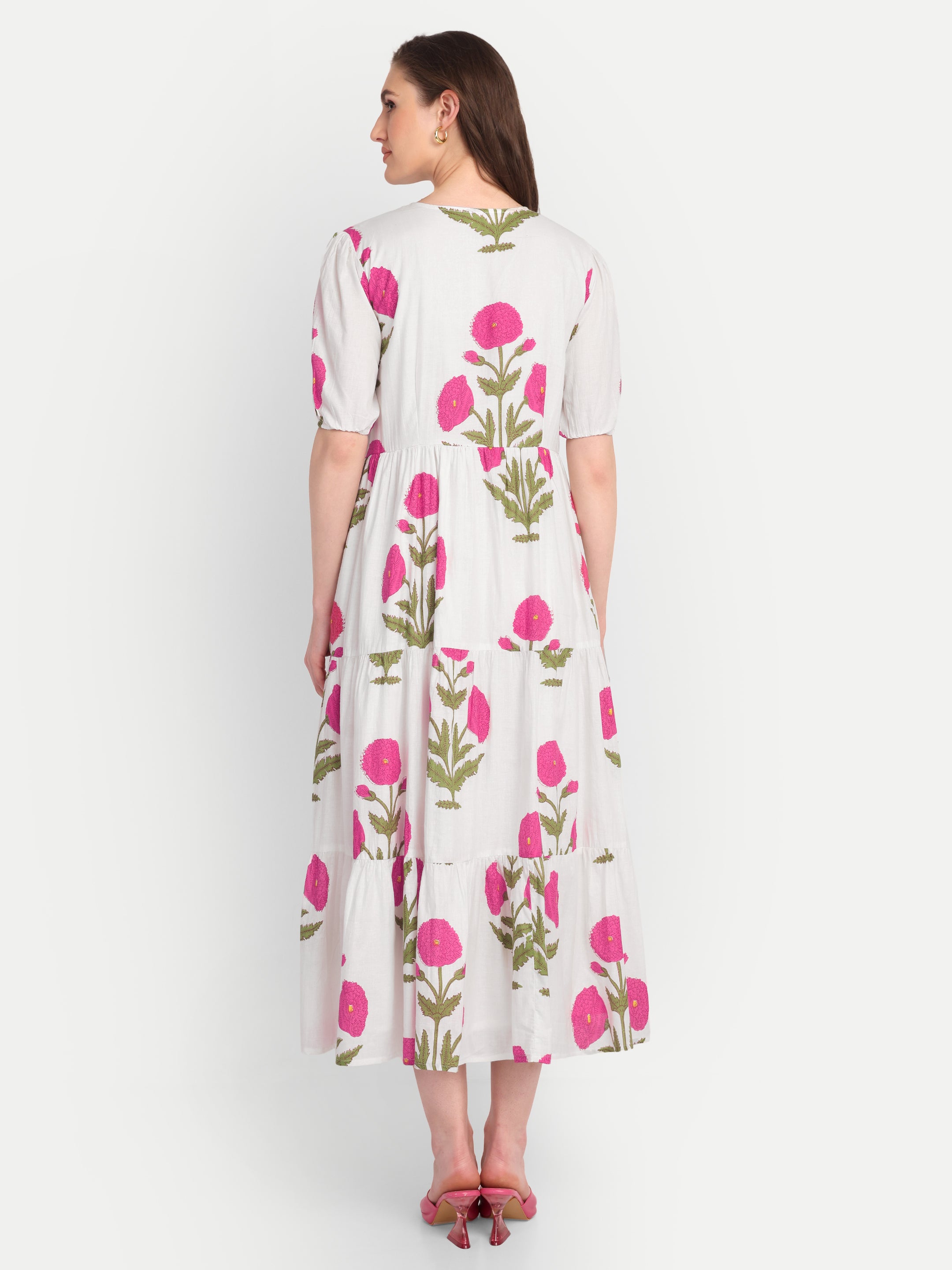 Rosalie Meadow Midi Dress